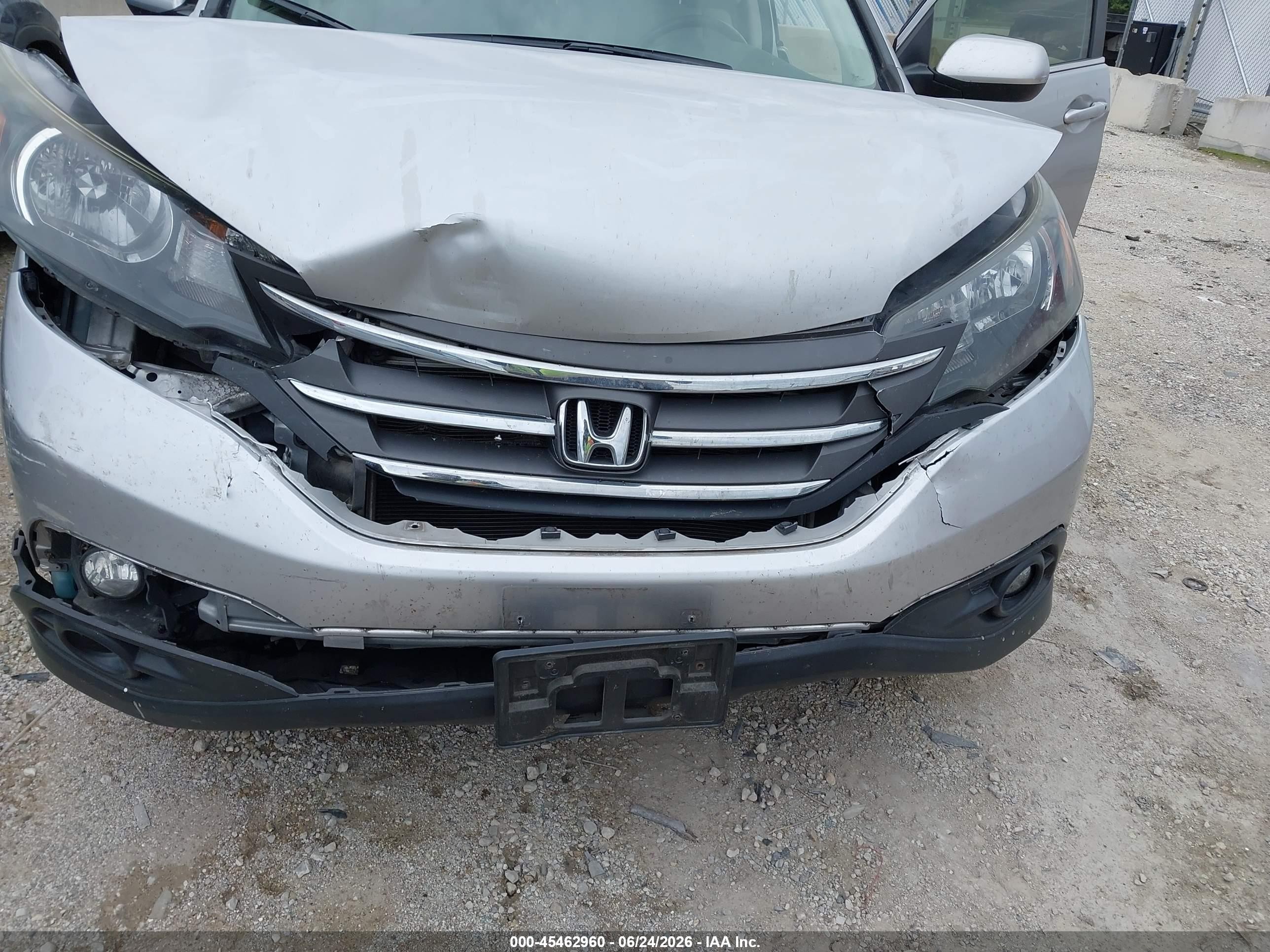 2012 Honda Cr-v Ex-l Серебряный vin: JHLRM4H72CC013259