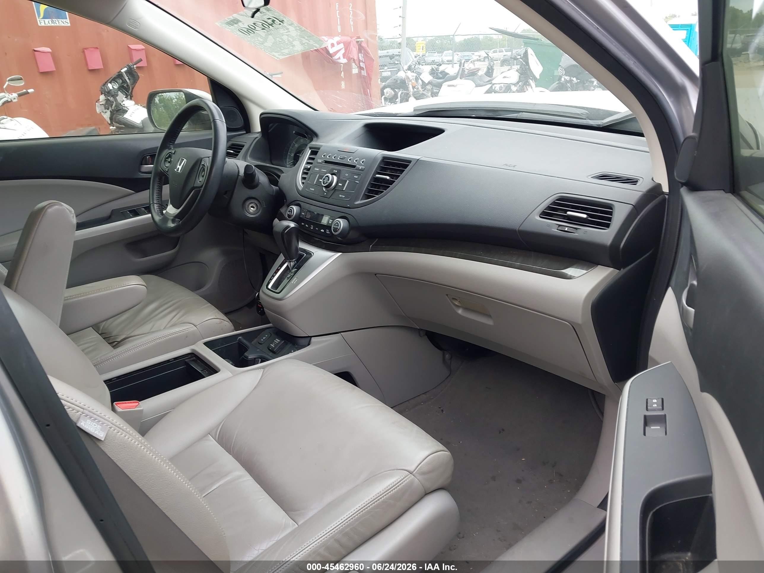 2012 Honda Cr-v Ex-l Серебряный vin: JHLRM4H72CC013259