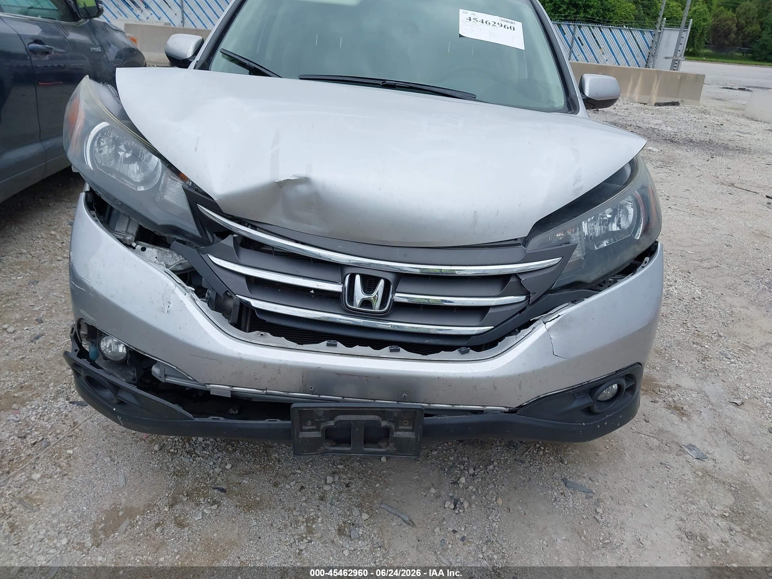 2012 Honda Cr-v Ex-l Серебряный vin: JHLRM4H72CC013259