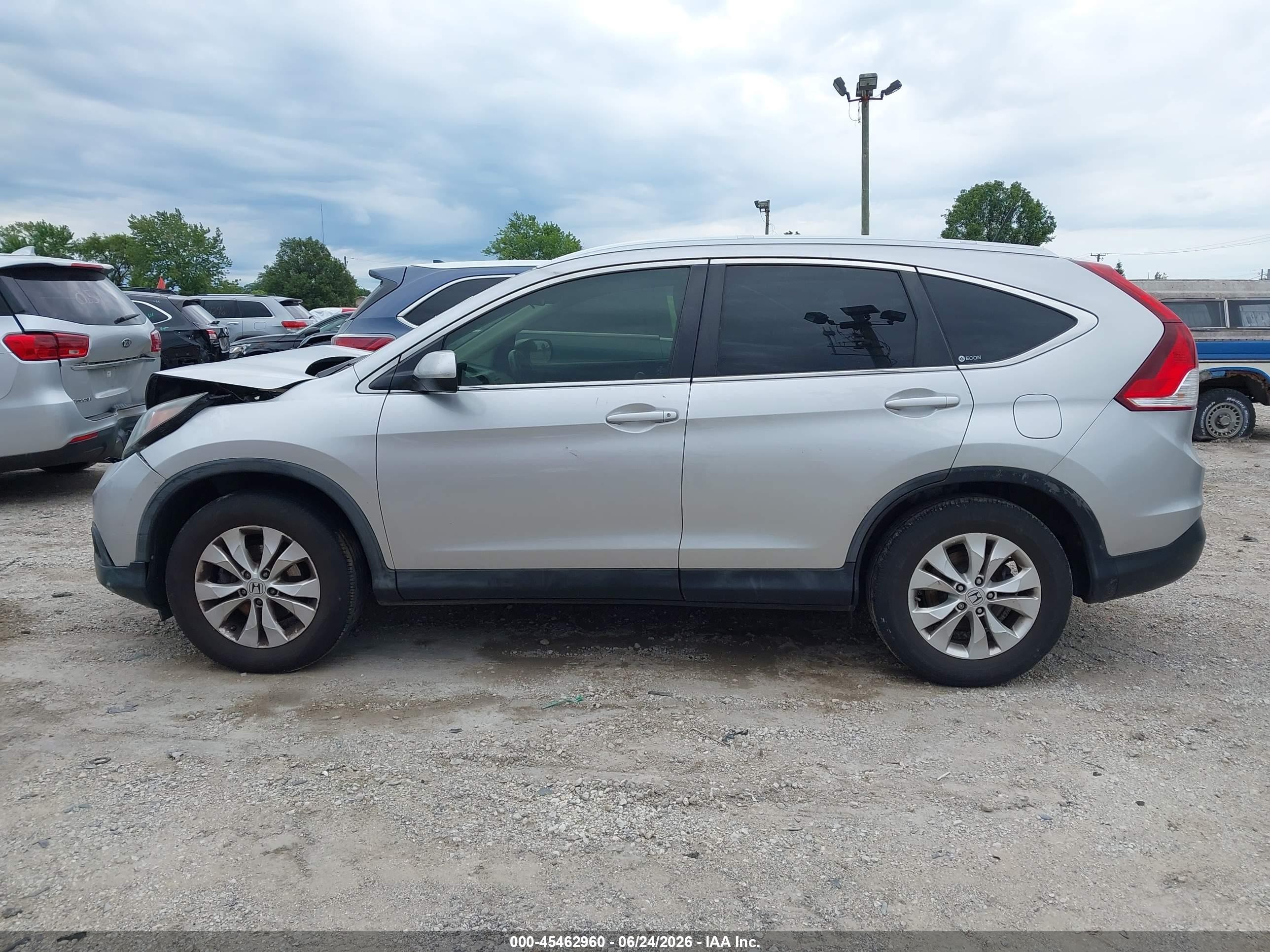 2012 Honda Cr-v Ex-l Серебряный vin: JHLRM4H72CC013259