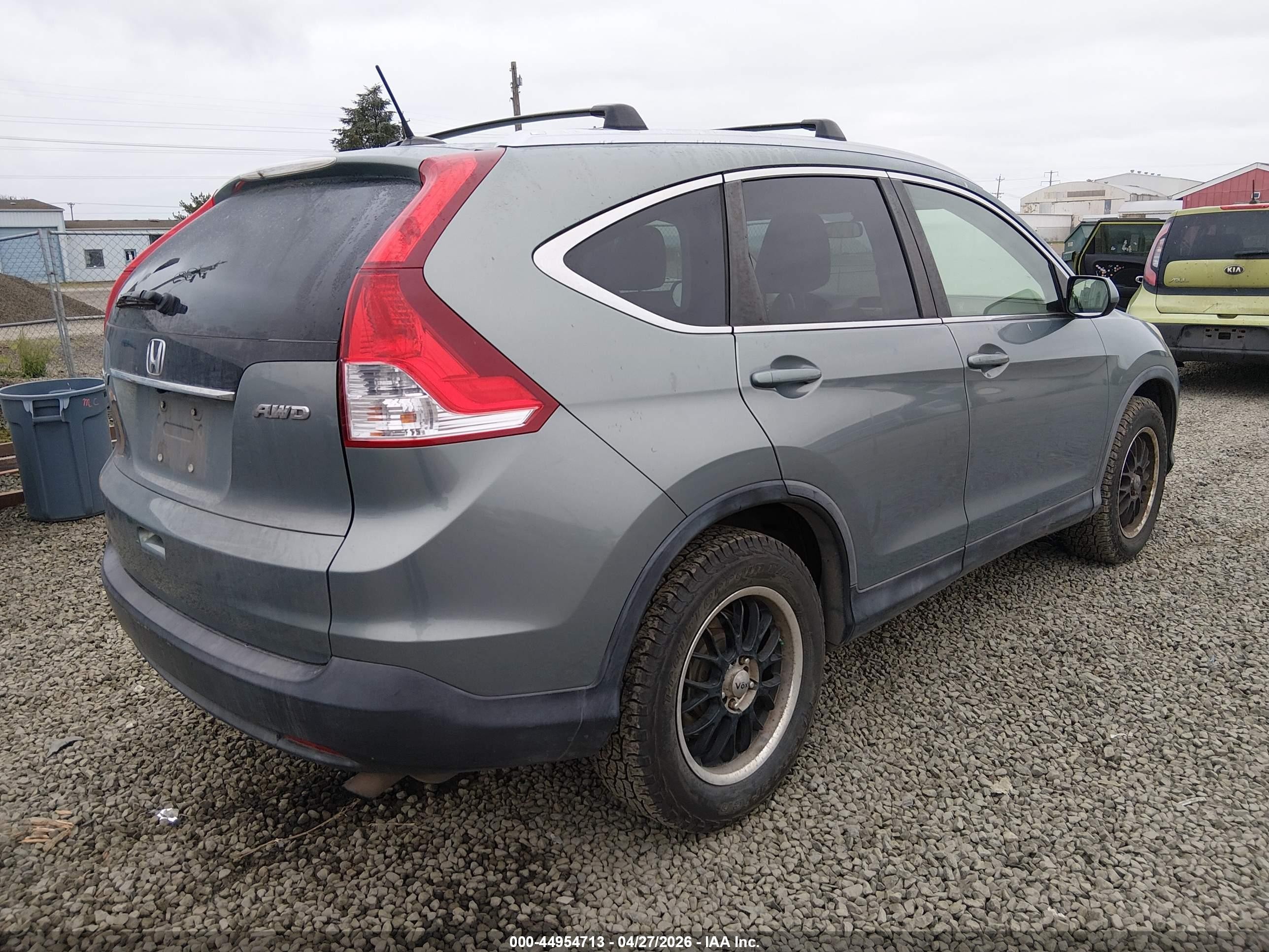 2012 Honda Cr-v Ex-l Green vin: JHLRM4H72CC018400