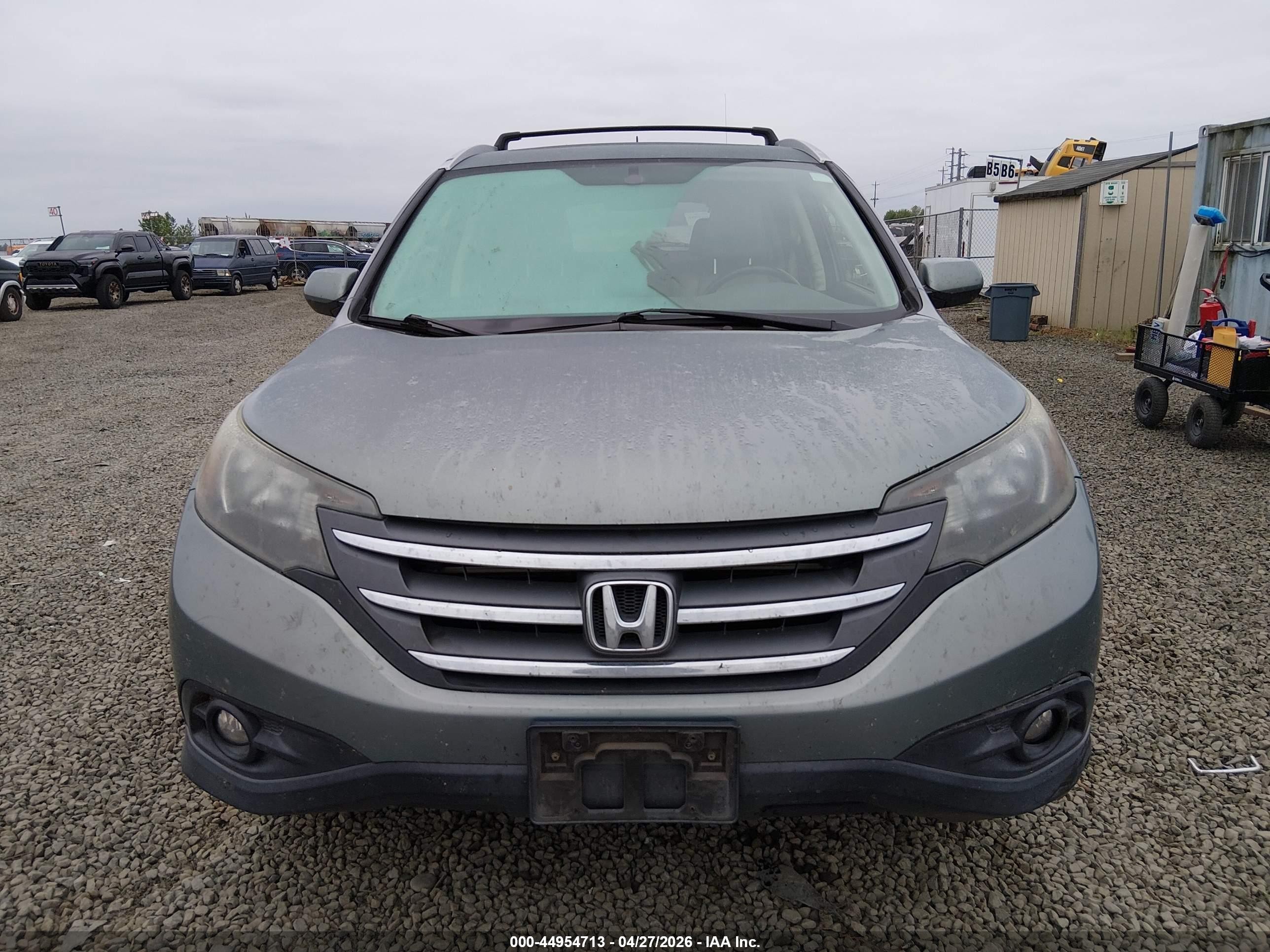 2012 Honda Cr-v Ex-l Green vin: JHLRM4H72CC018400