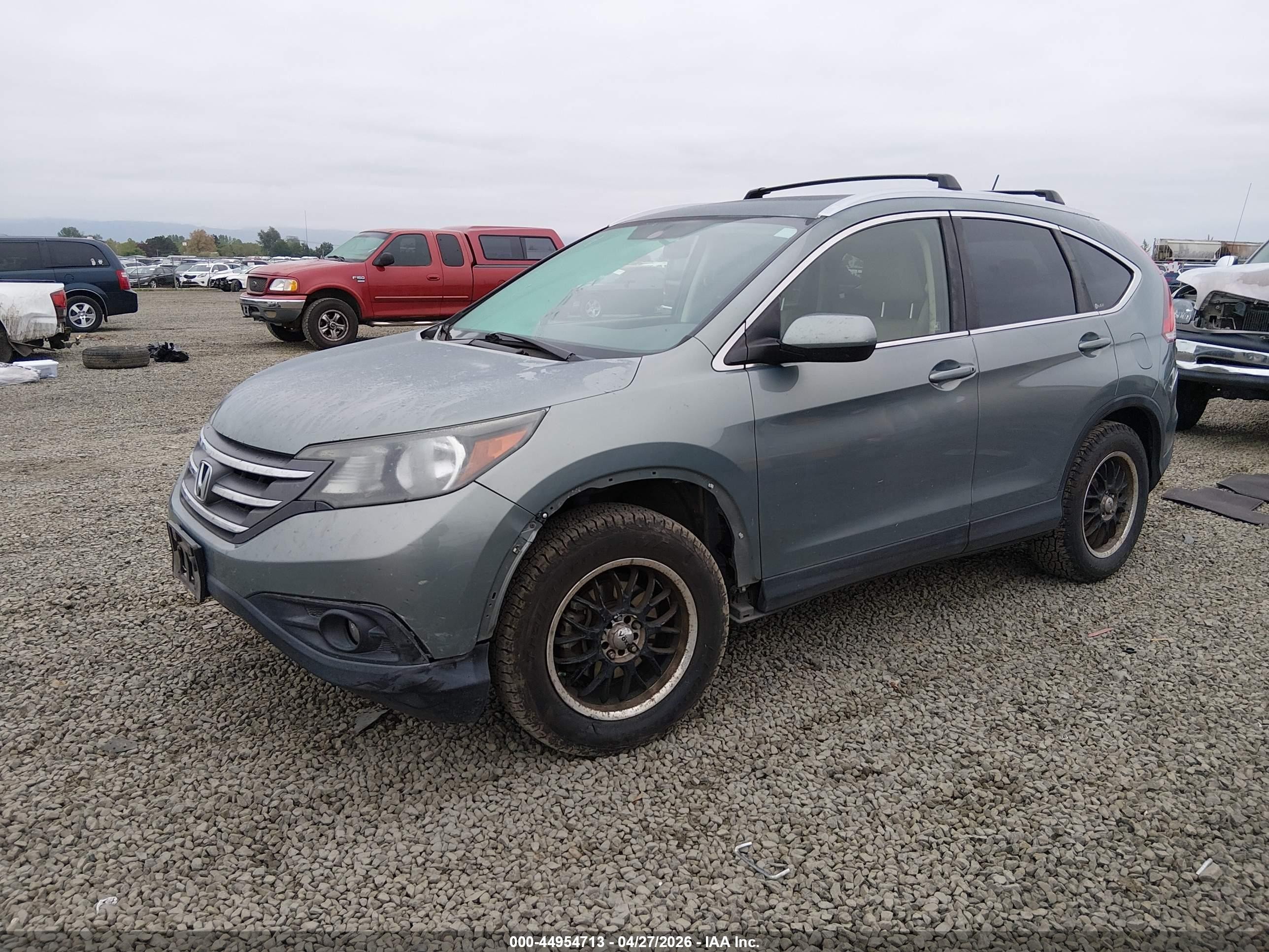 2012 Honda Cr-v Ex-l Green vin: JHLRM4H72CC018400