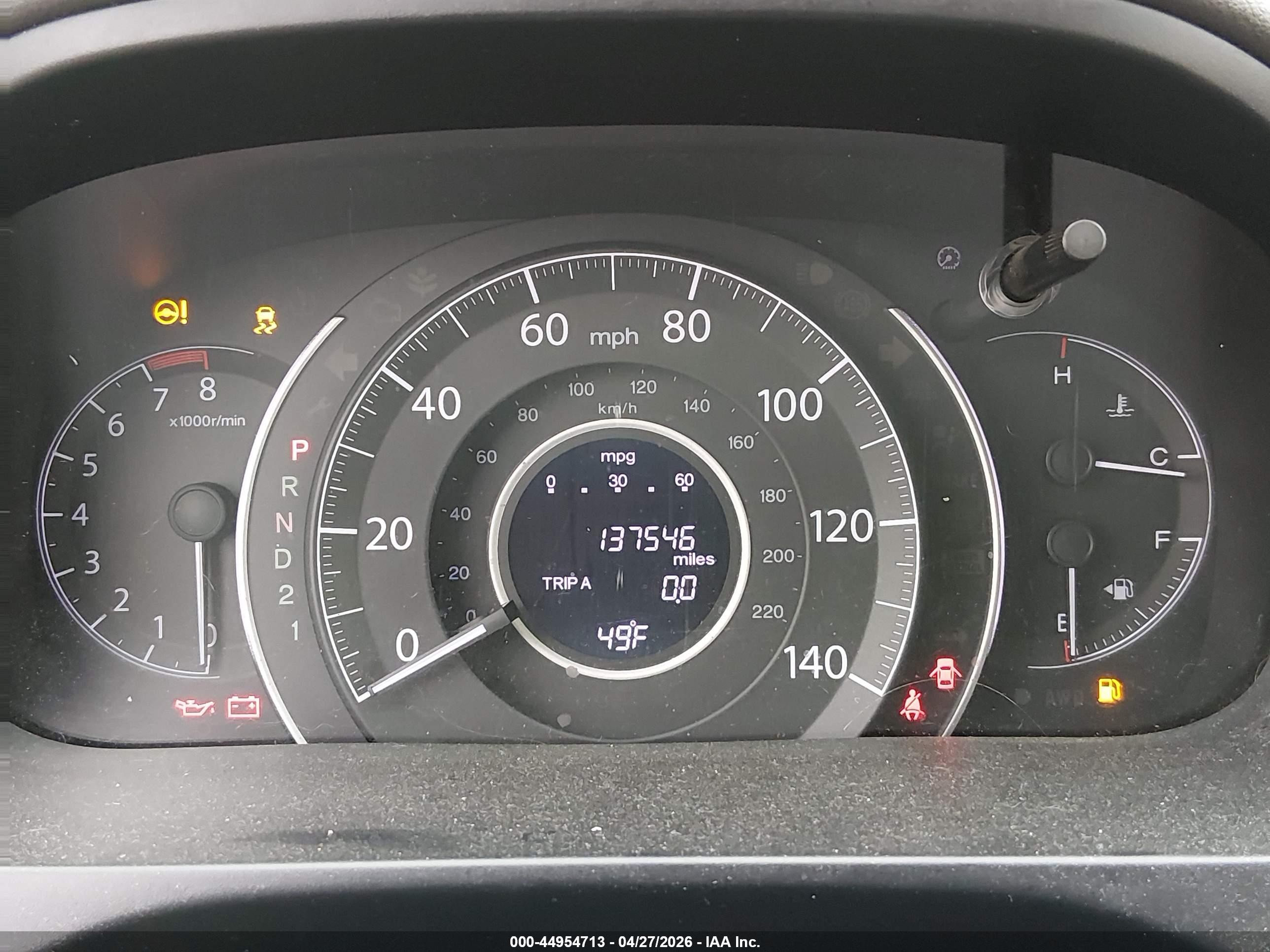 2012 Honda Cr-v Ex-l Green vin: JHLRM4H72CC018400