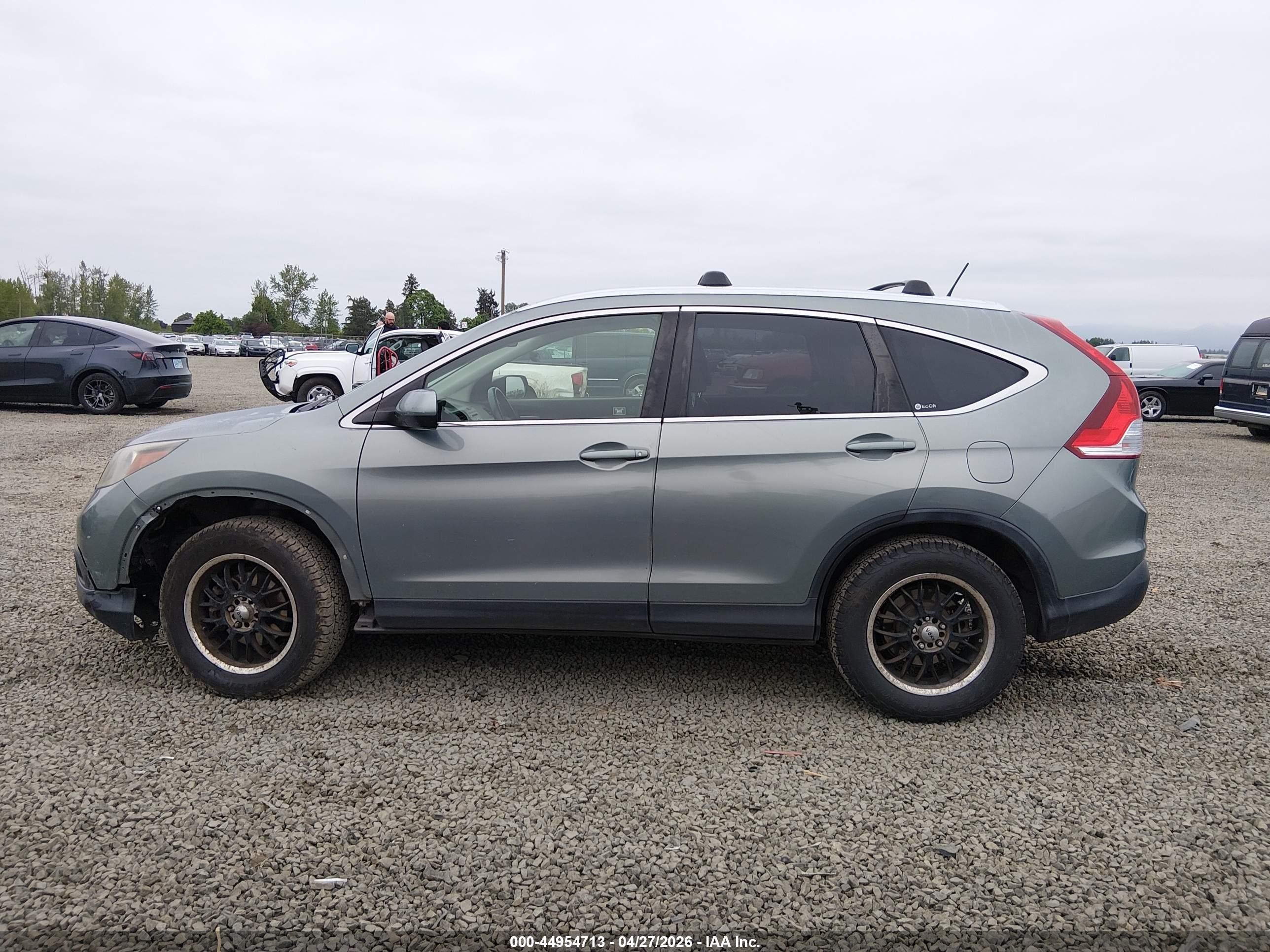 2012 Honda Cr-v Ex-l Green vin: JHLRM4H72CC018400