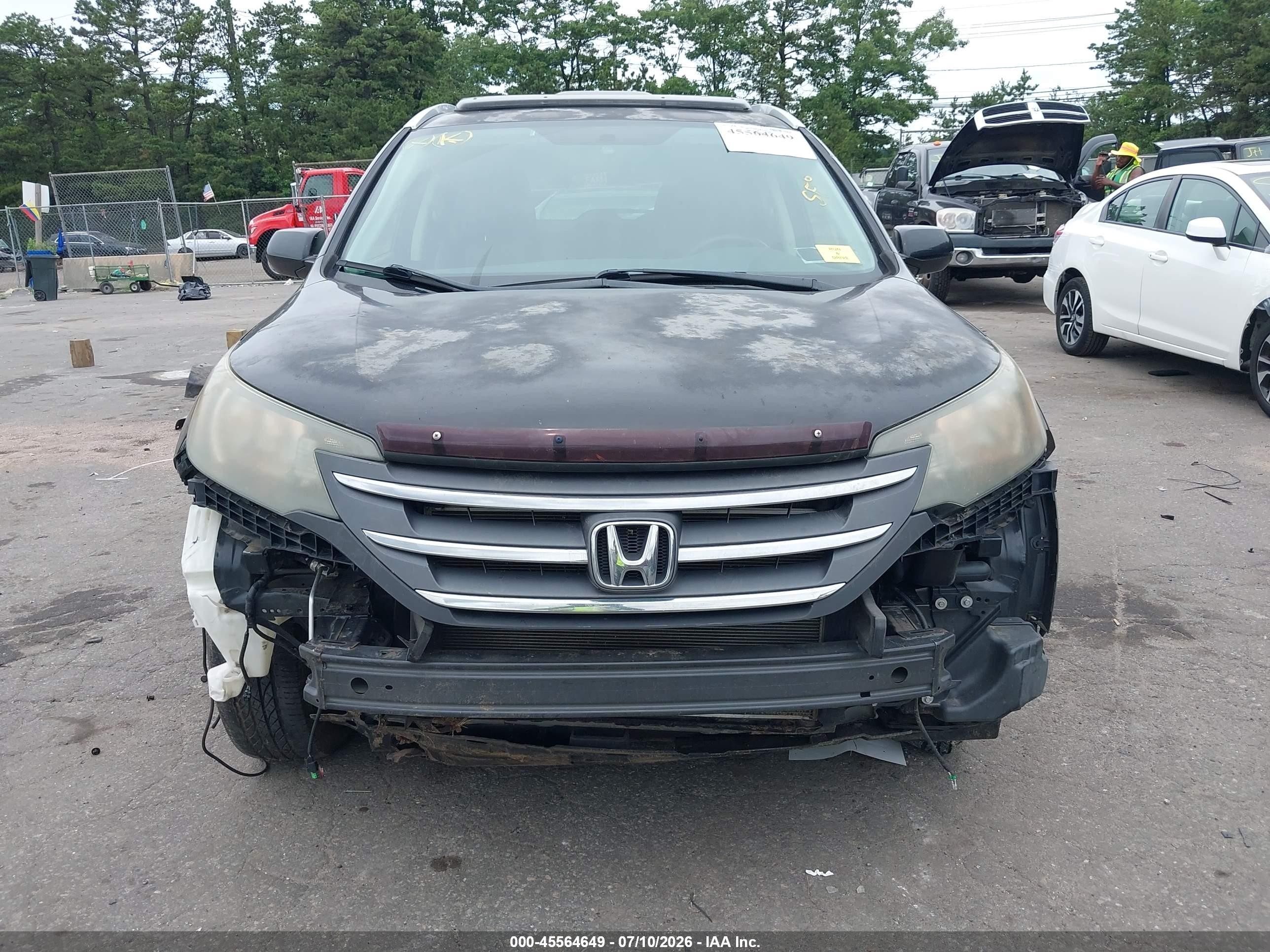 2012 Honda Cr-v Ex-l Black vin: JHLRM4H72CC023080
