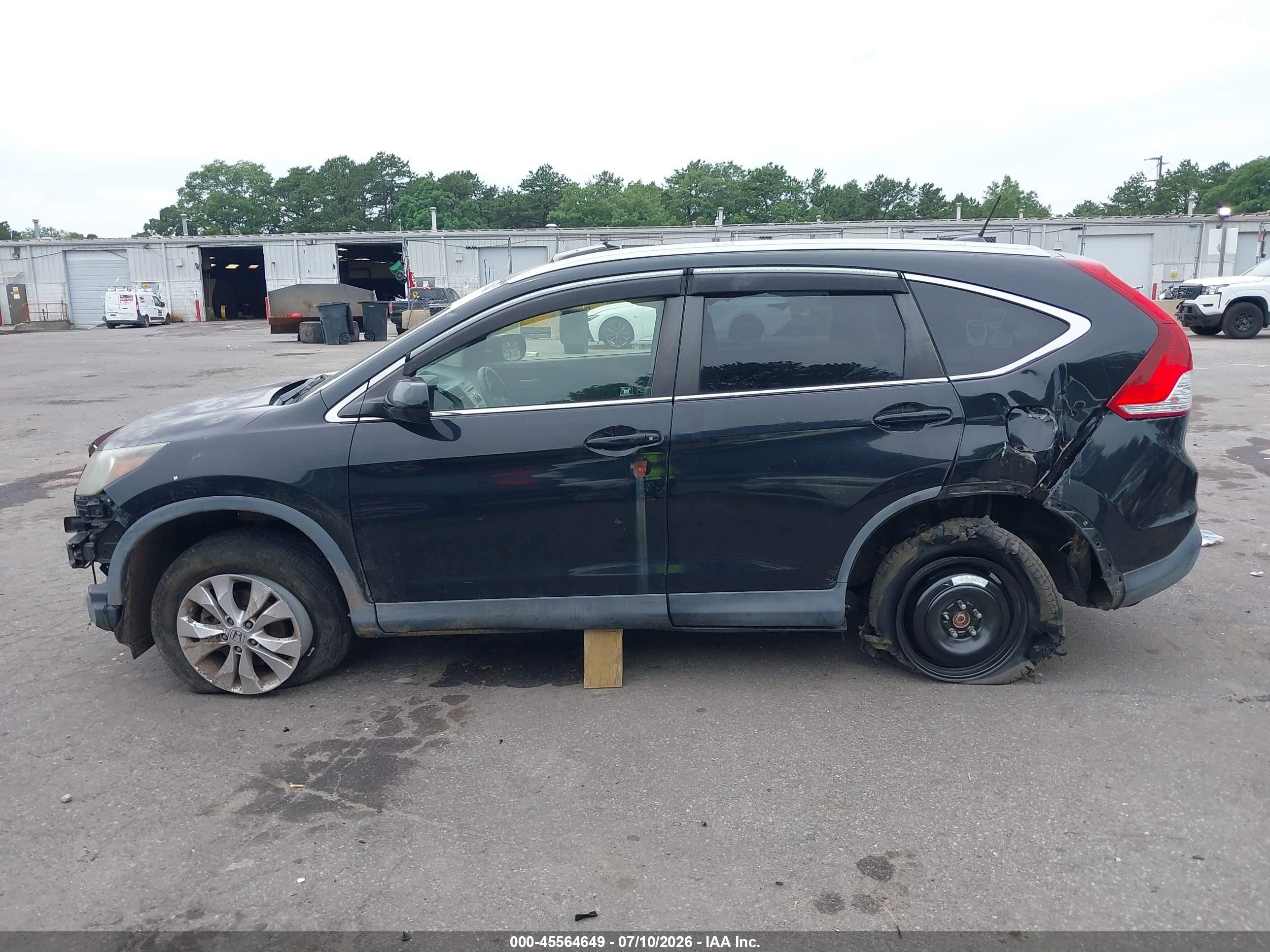 2012 Honda Cr-v Ex-l Black vin: JHLRM4H72CC023080
