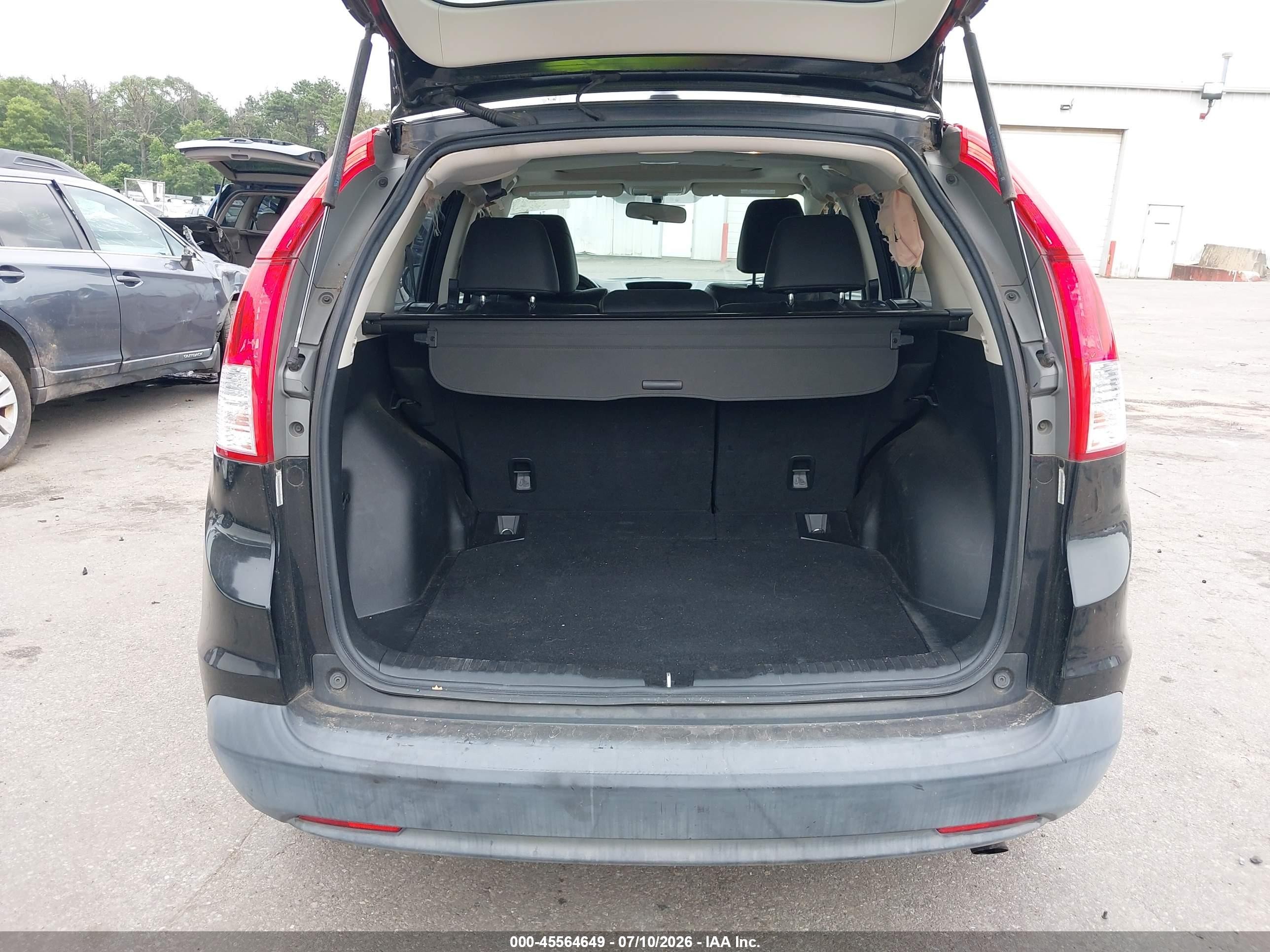 2012 Honda Cr-v Ex-l Black vin: JHLRM4H72CC023080