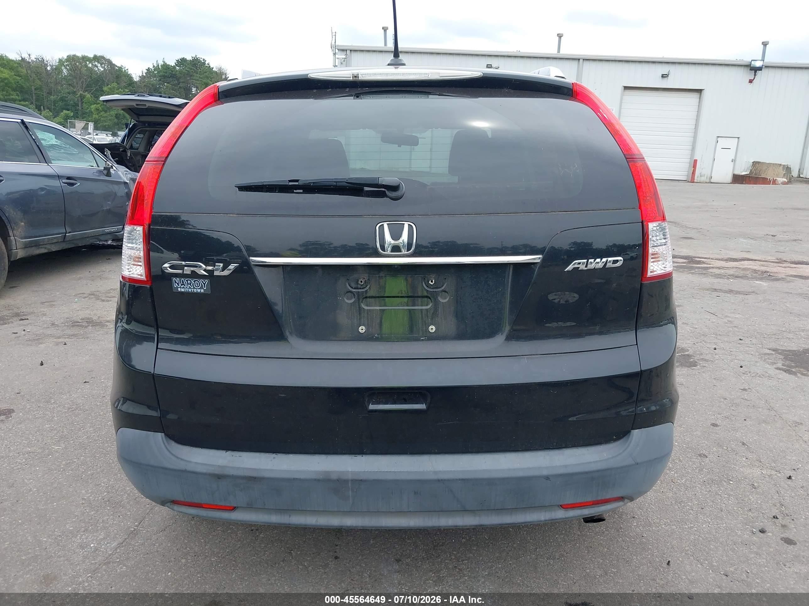 2012 Honda Cr-v Ex-l Black vin: JHLRM4H72CC023080