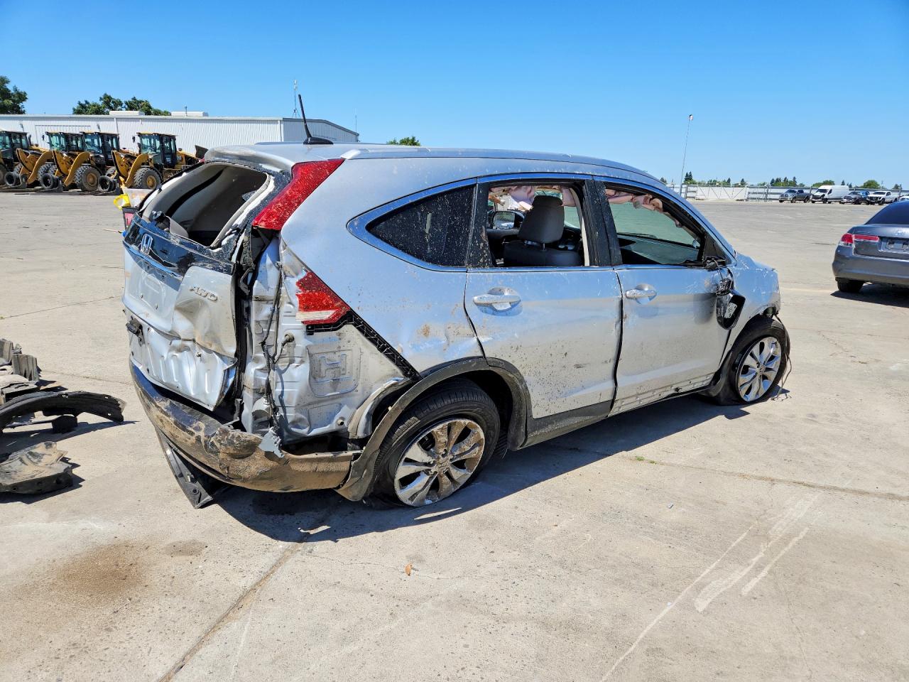 2012 Honda Cr-v Exl Silver vin: JHLRM4H72CC025962