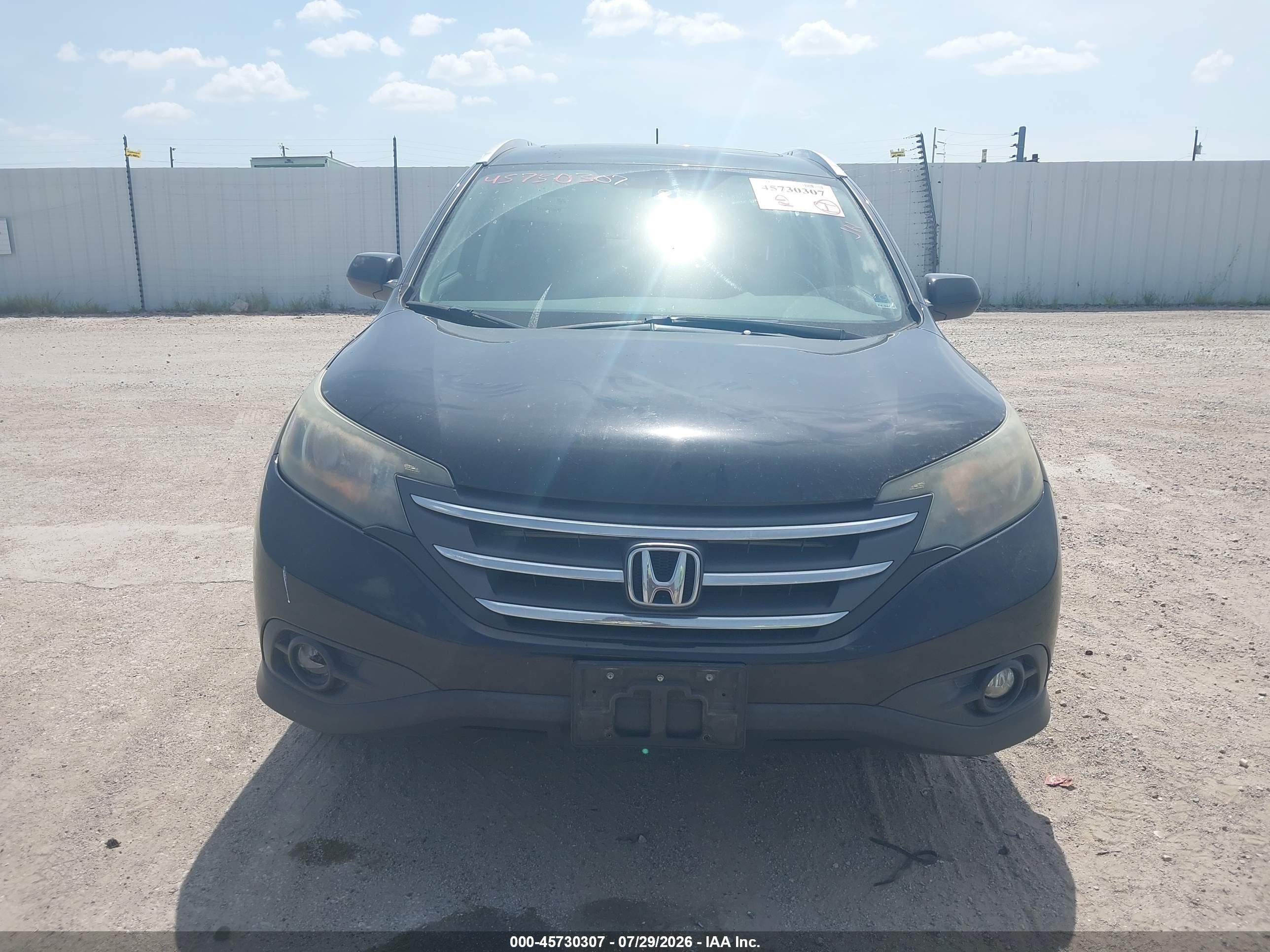 2012 Honda Cr-v Ex-l Черный vin: JHLRM4H73CC001766