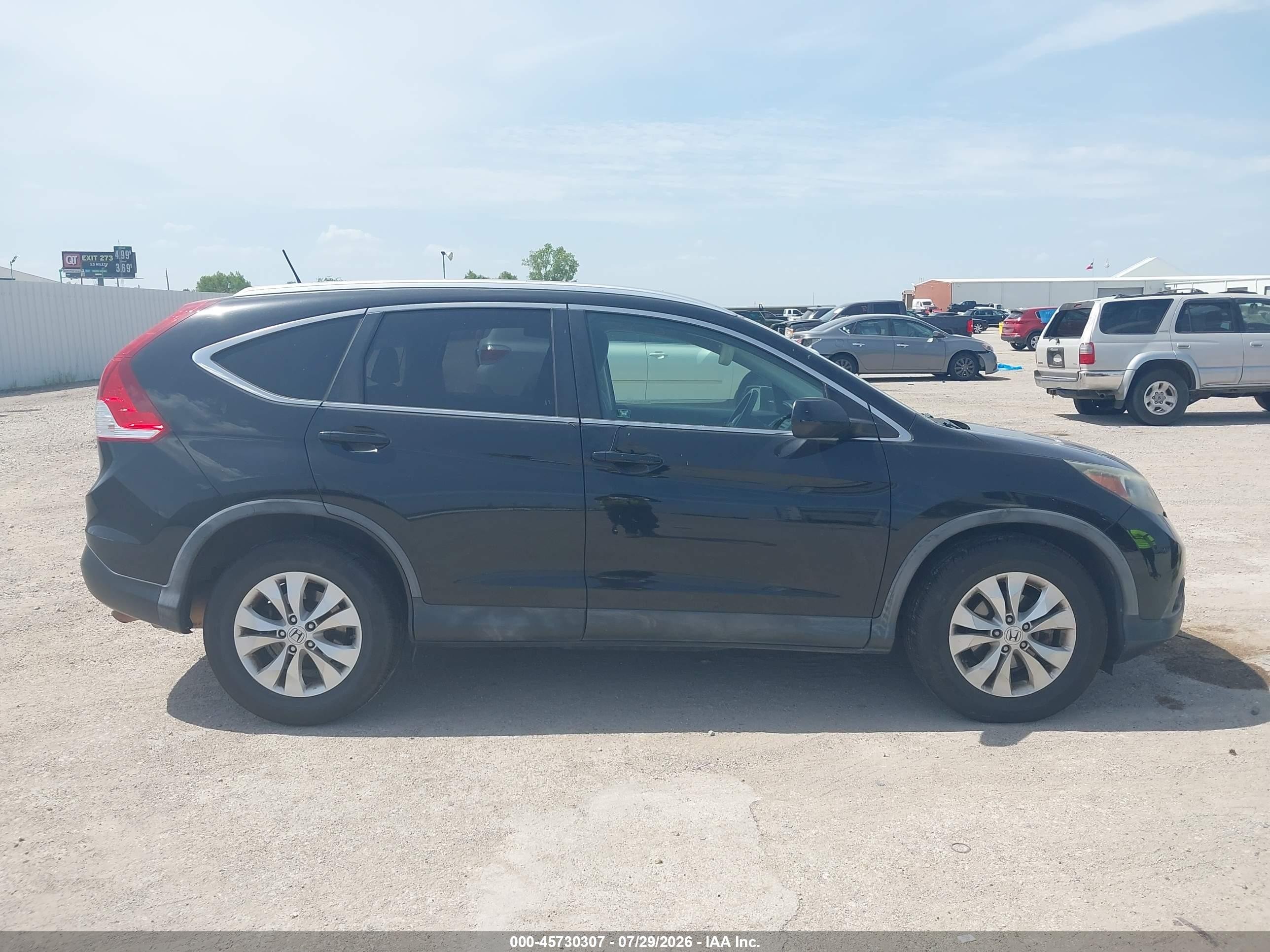 2012 Honda Cr-v Ex-l Черный vin: JHLRM4H73CC001766