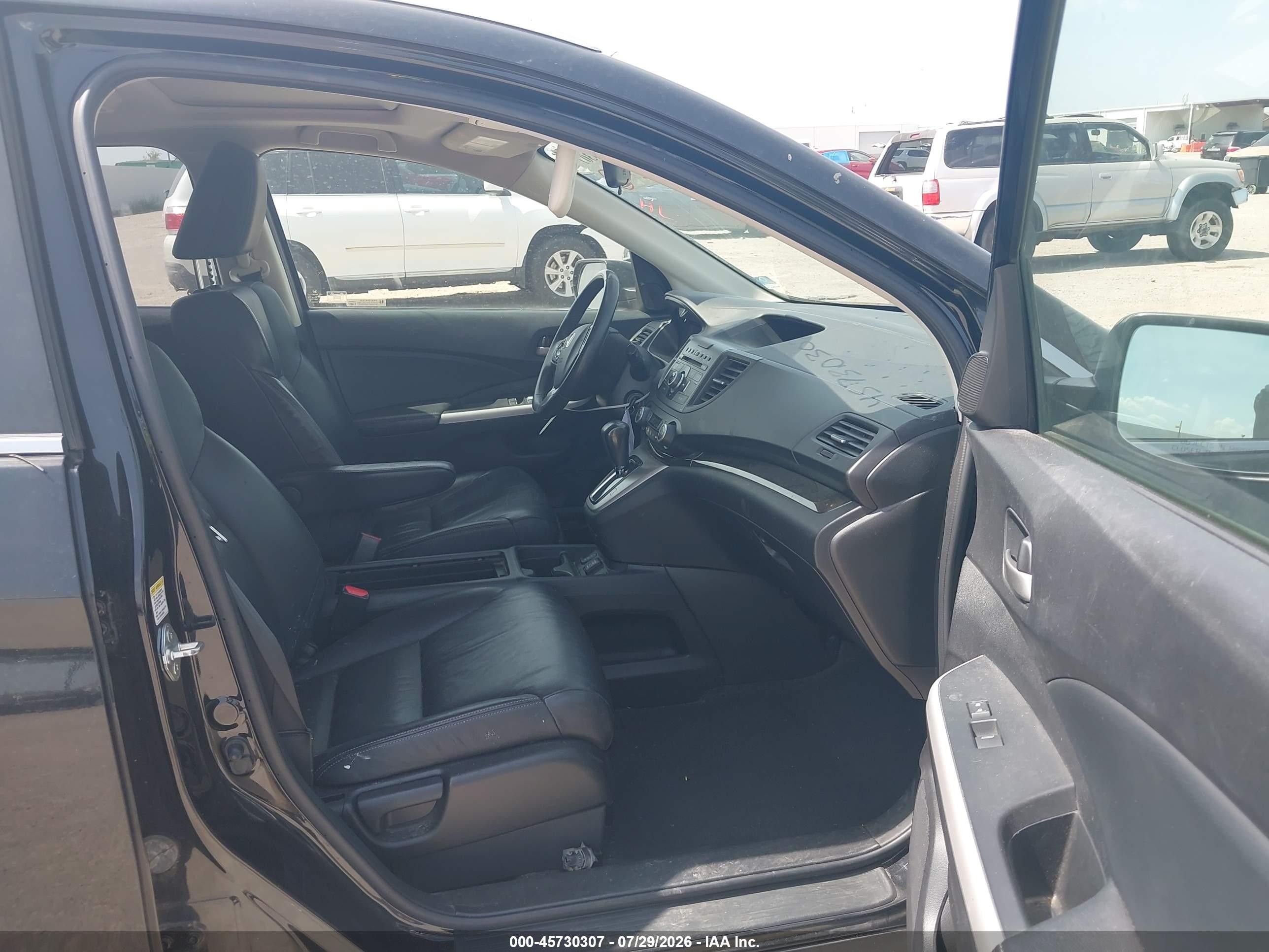 2012 Honda Cr-v Ex-l Черный vin: JHLRM4H73CC001766