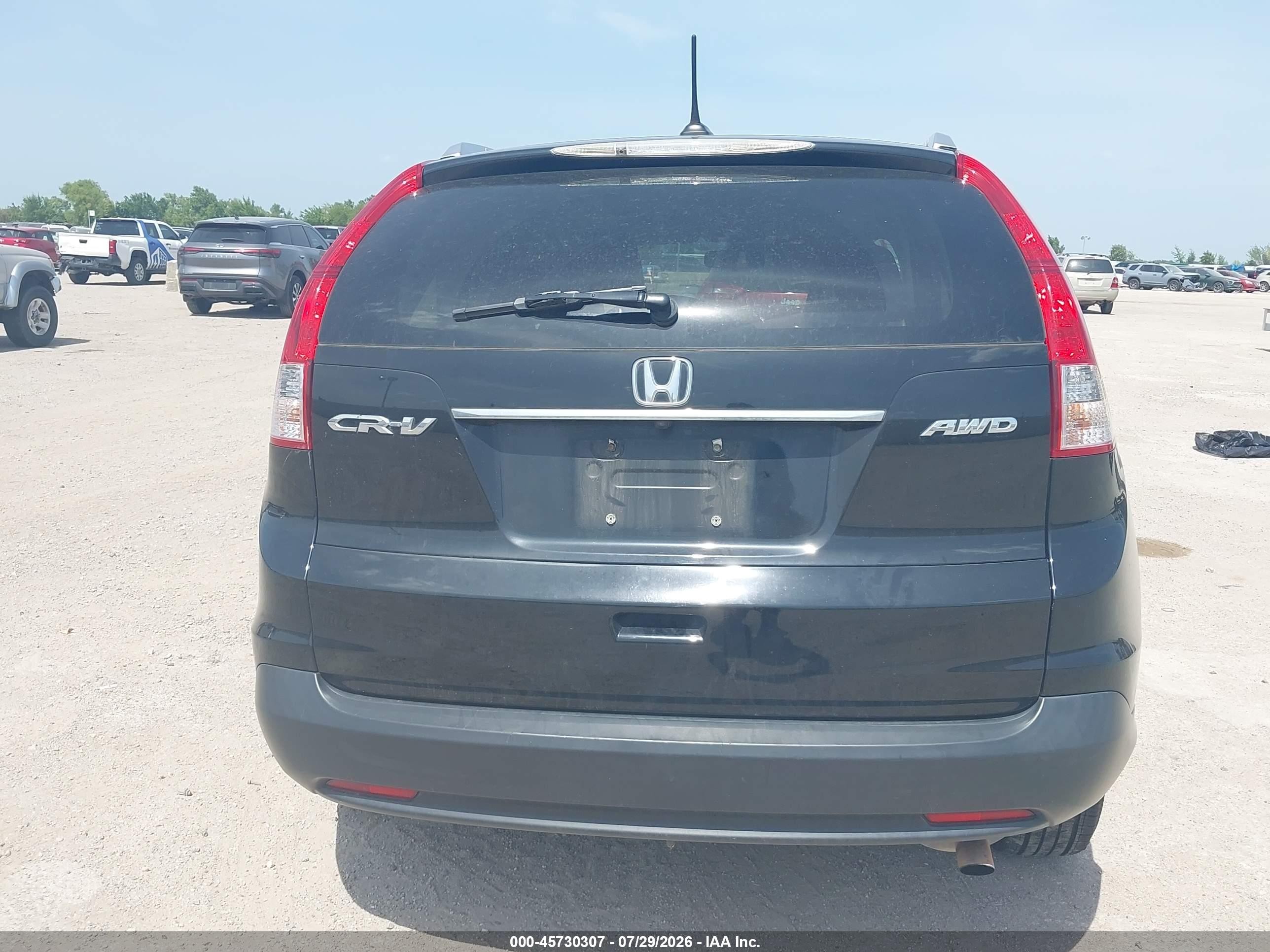 2012 Honda Cr-v Ex-l Черный vin: JHLRM4H73CC001766