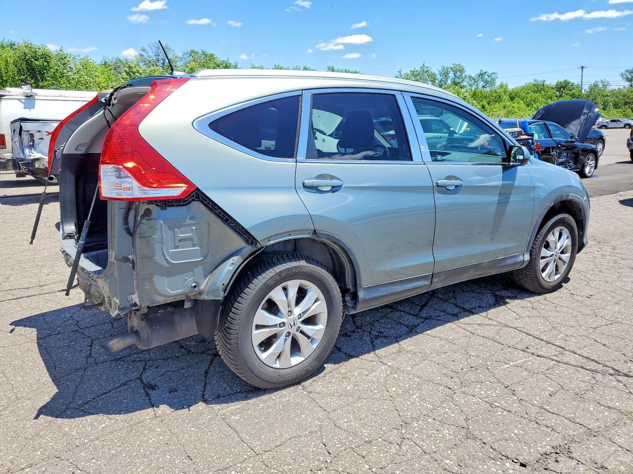 2012 Honda Cr-v Exl Бирюзовый vin: JHLRM4H73CC005655