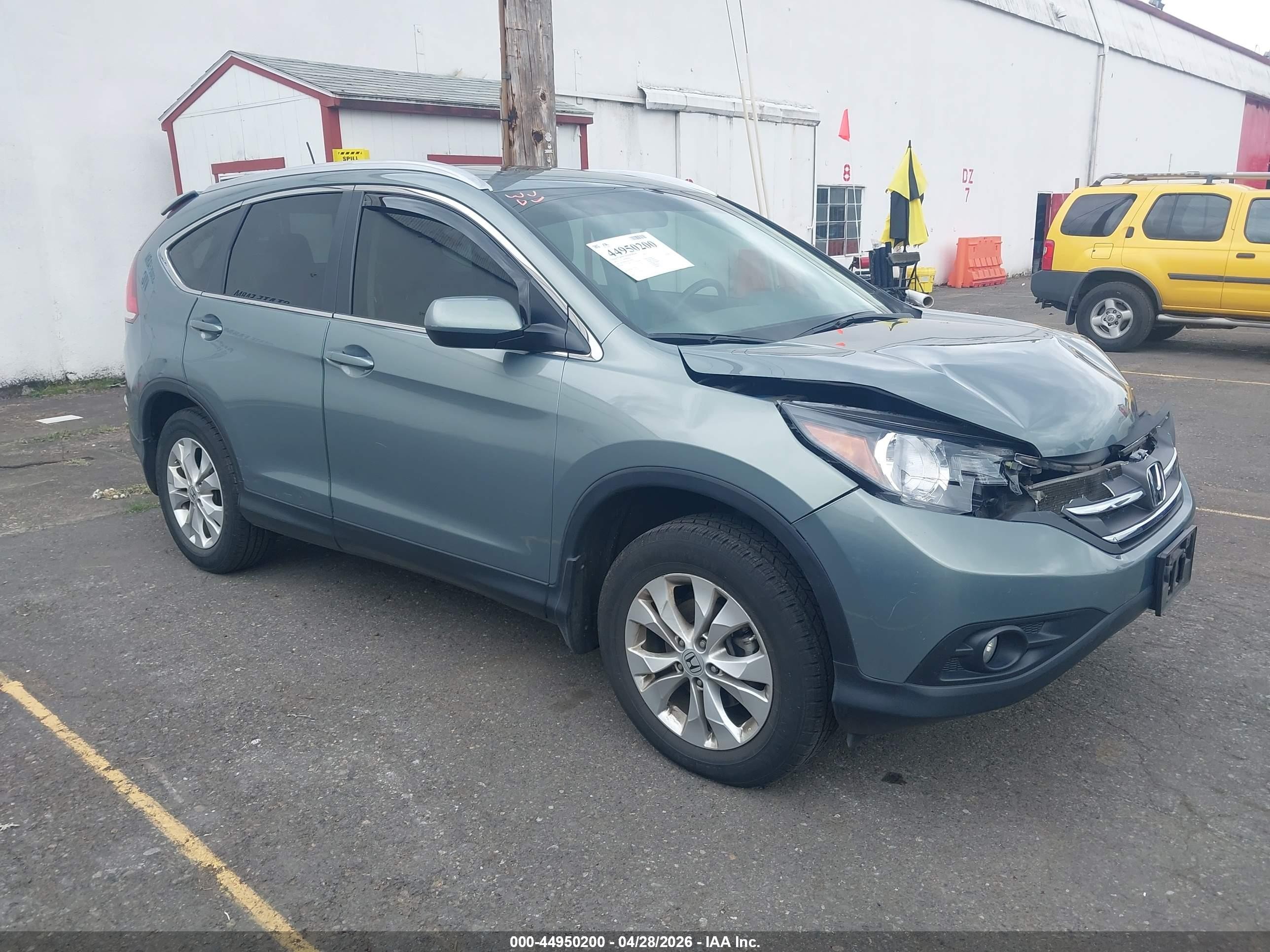2012 Honda Cr-v Ex-l Teal vin: JHLRM4H73CC008572