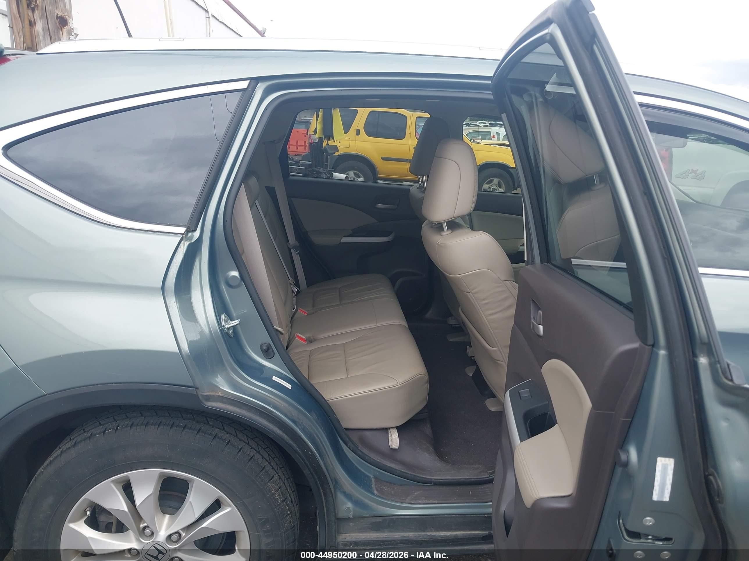 2012 Honda Cr-v Ex-l Teal vin: JHLRM4H73CC008572