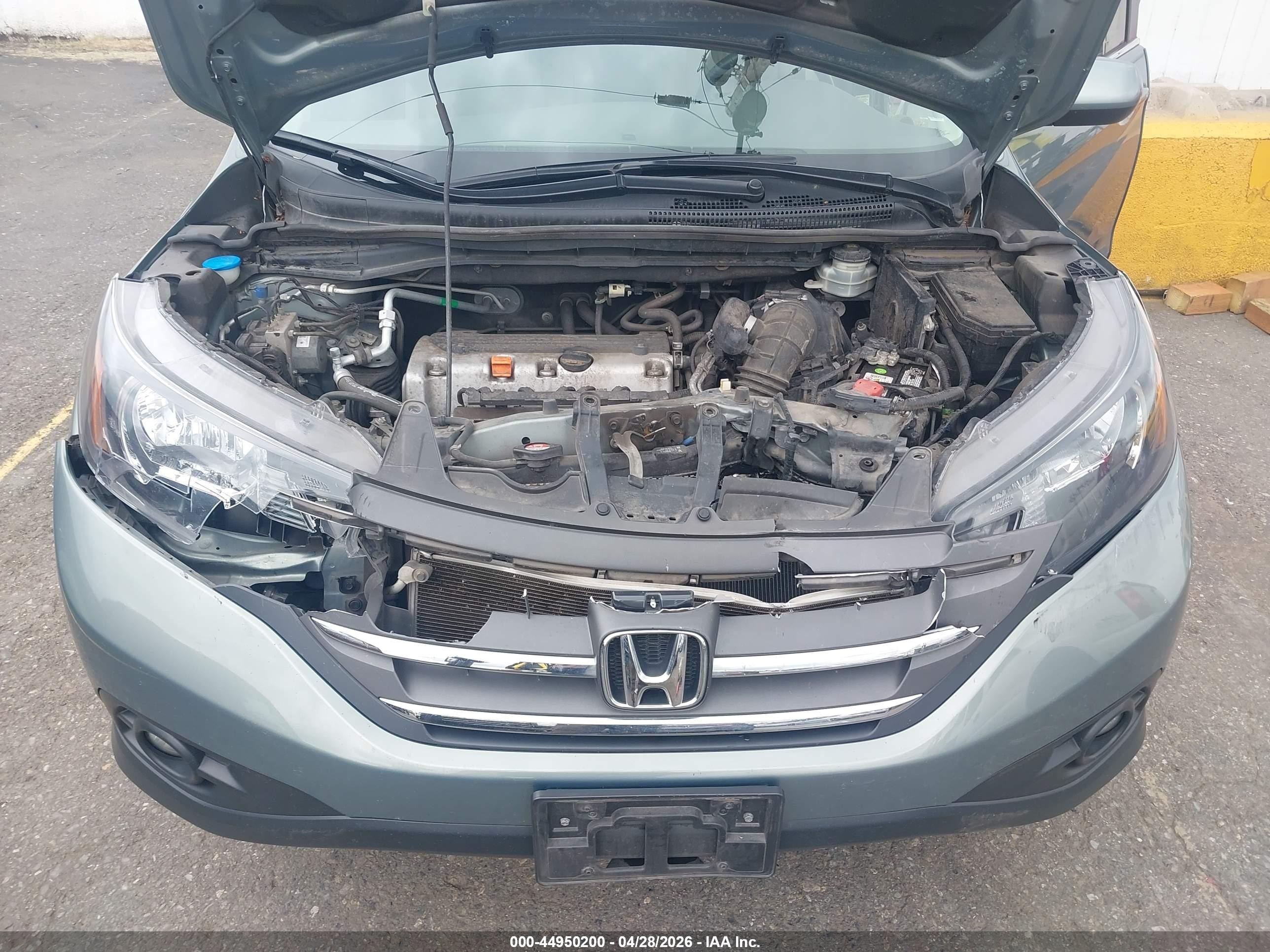 2012 Honda Cr-v Ex-l Teal vin: JHLRM4H73CC008572