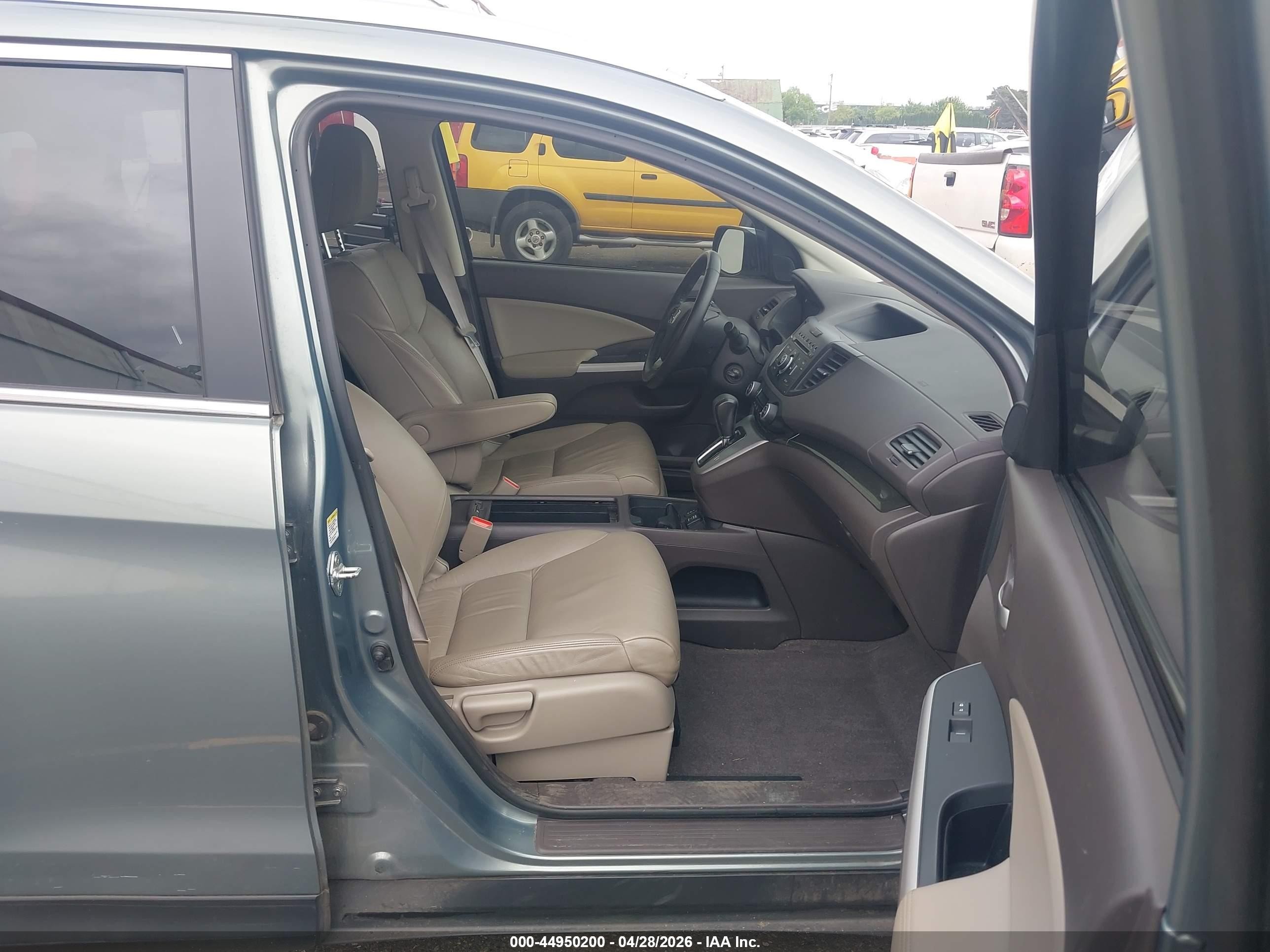 2012 Honda Cr-v Ex-l Teal vin: JHLRM4H73CC008572