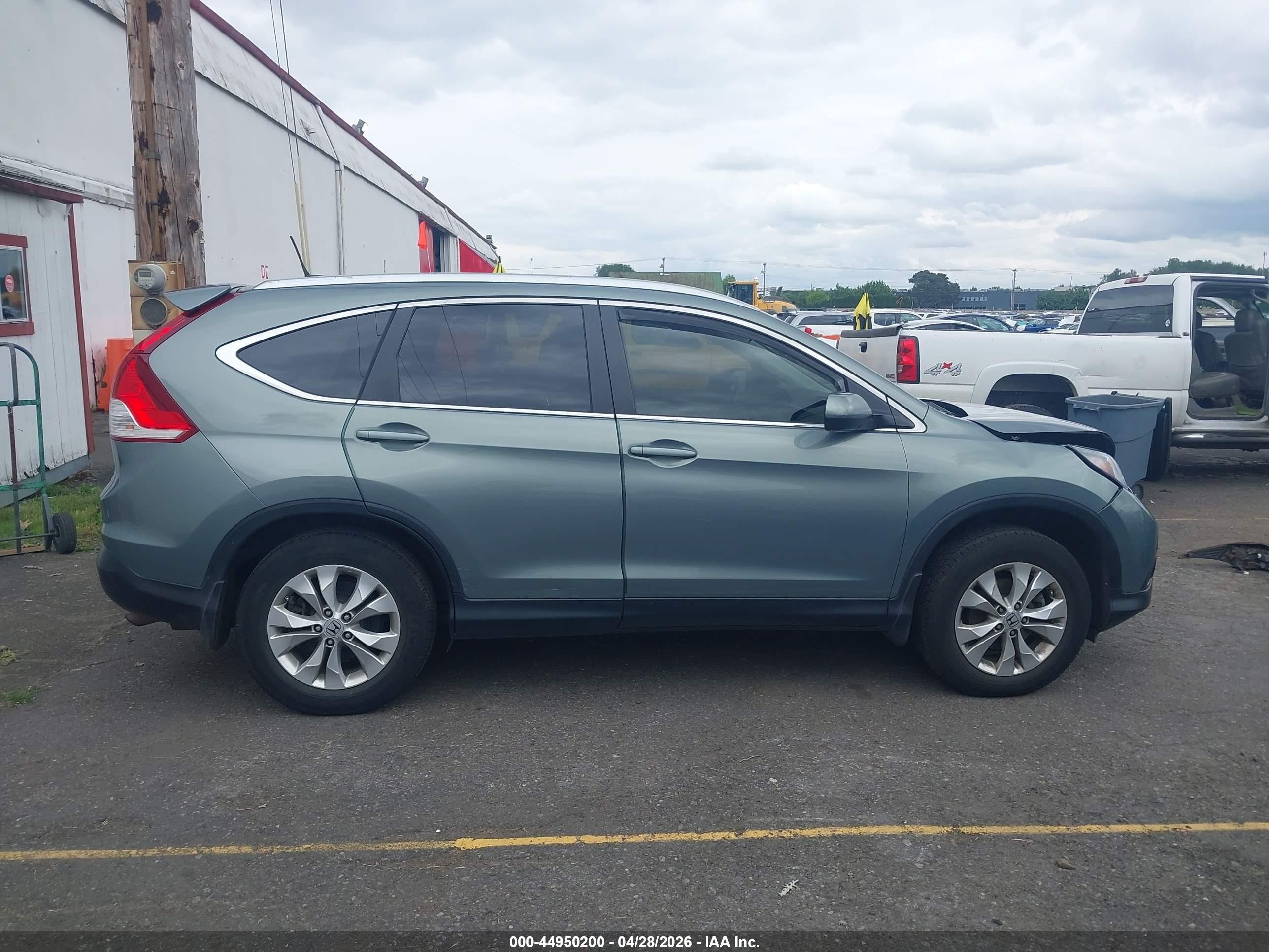 2012 Honda Cr-v Ex-l Teal vin: JHLRM4H73CC008572