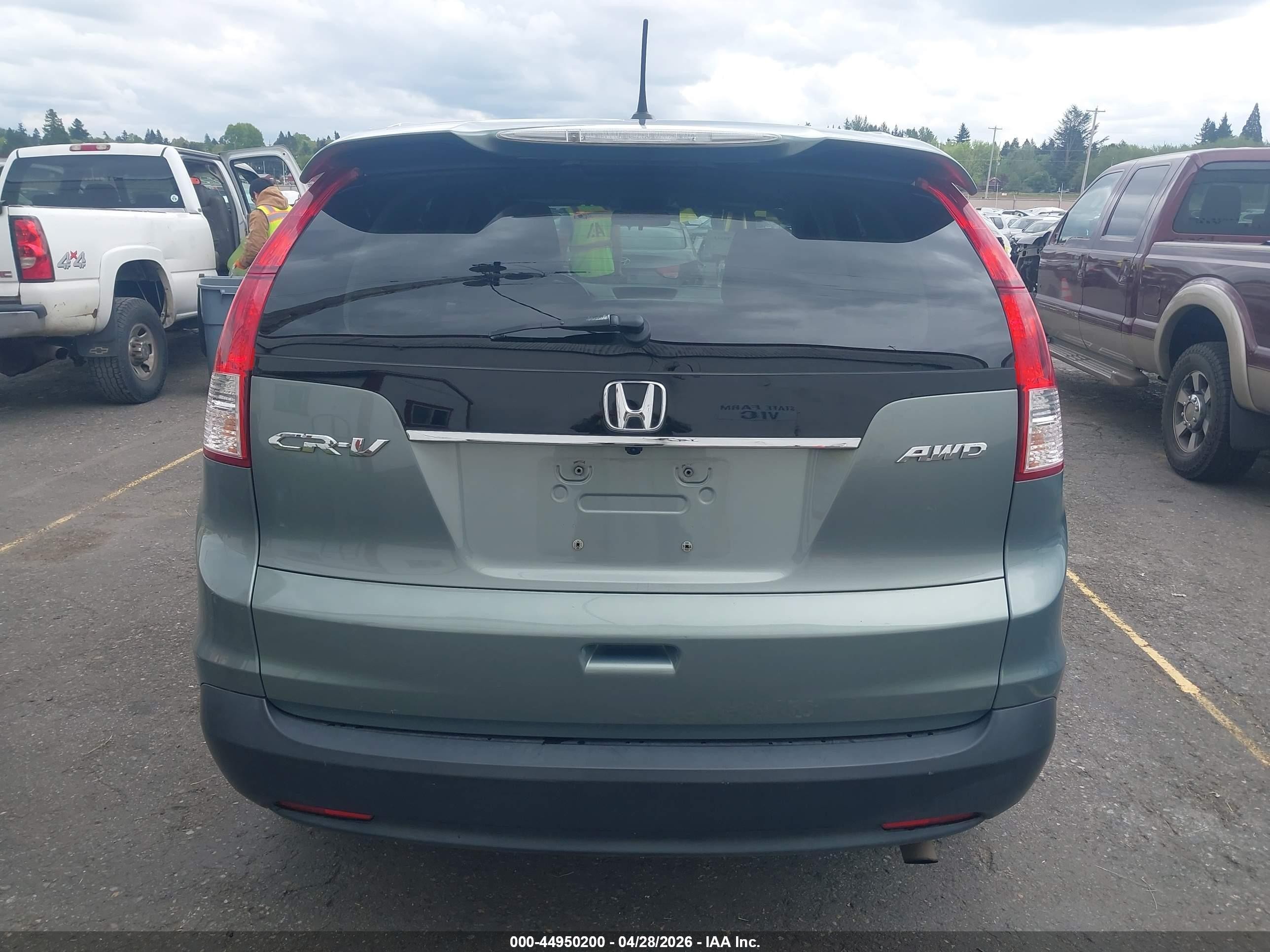 2012 Honda Cr-v Ex-l Teal vin: JHLRM4H73CC008572