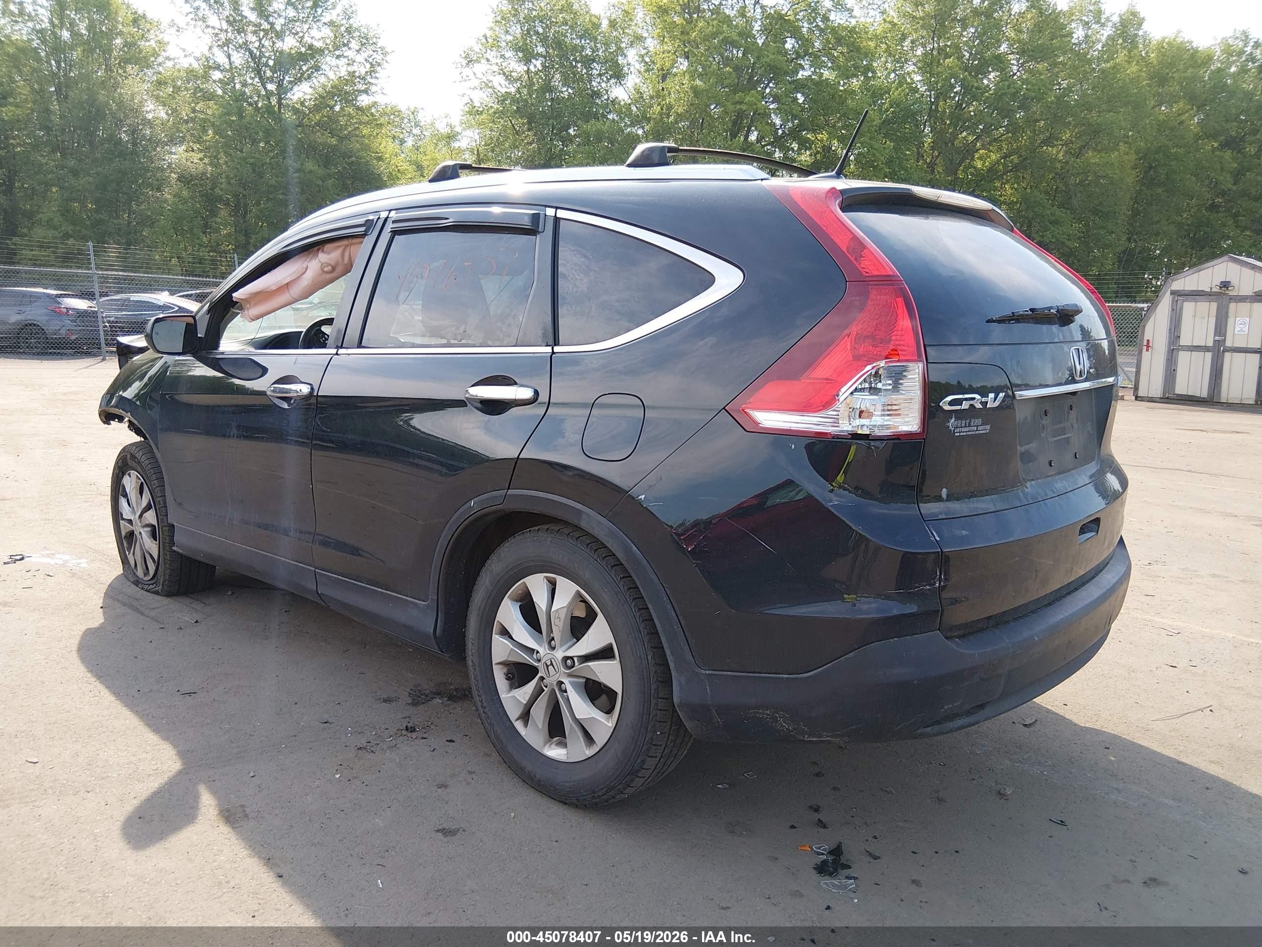2012 Honda Cr-v Ex-l Black vin: JHLRM4H73CC018289