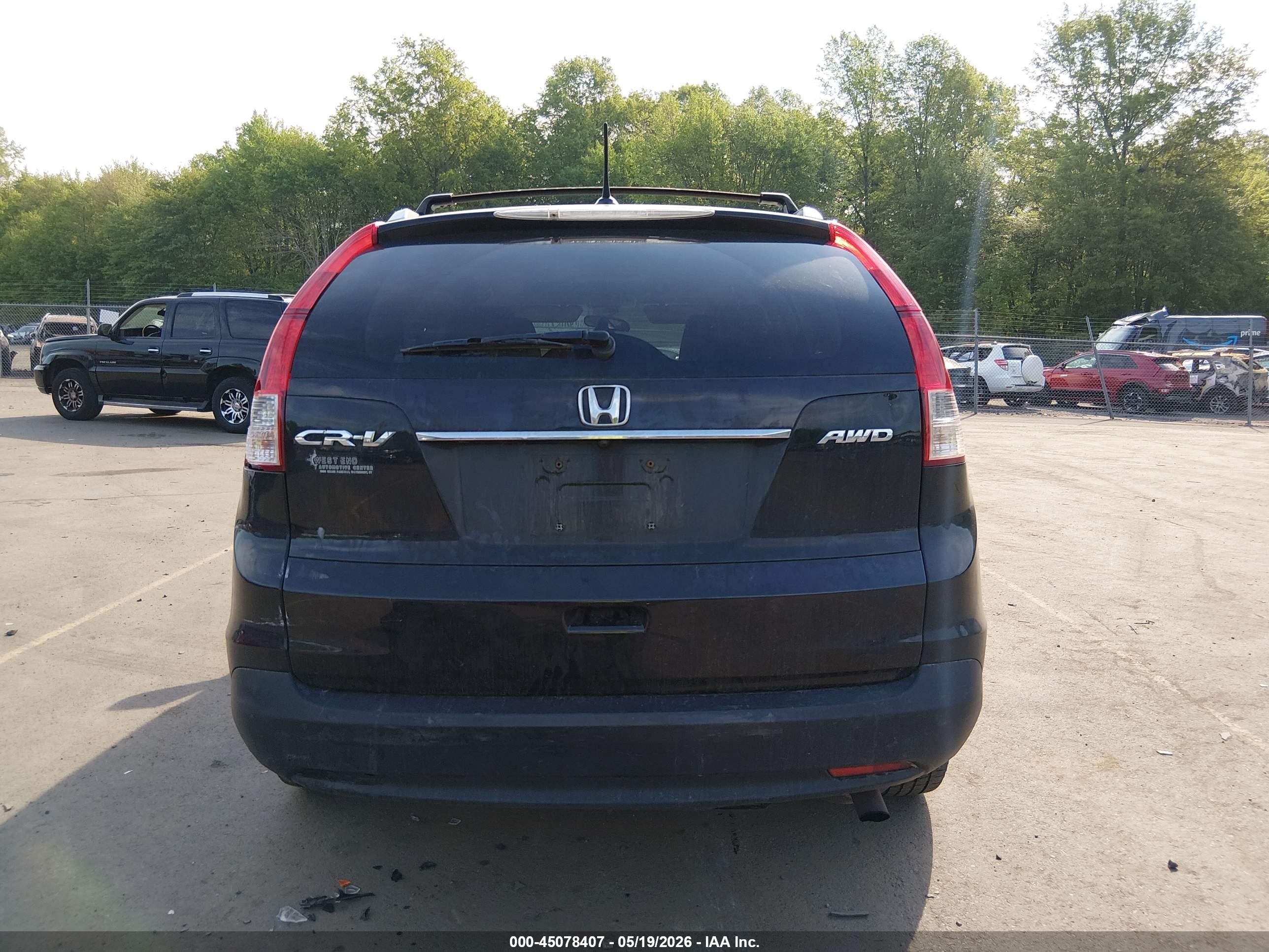 2012 Honda Cr-v Ex-l Black vin: JHLRM4H73CC018289