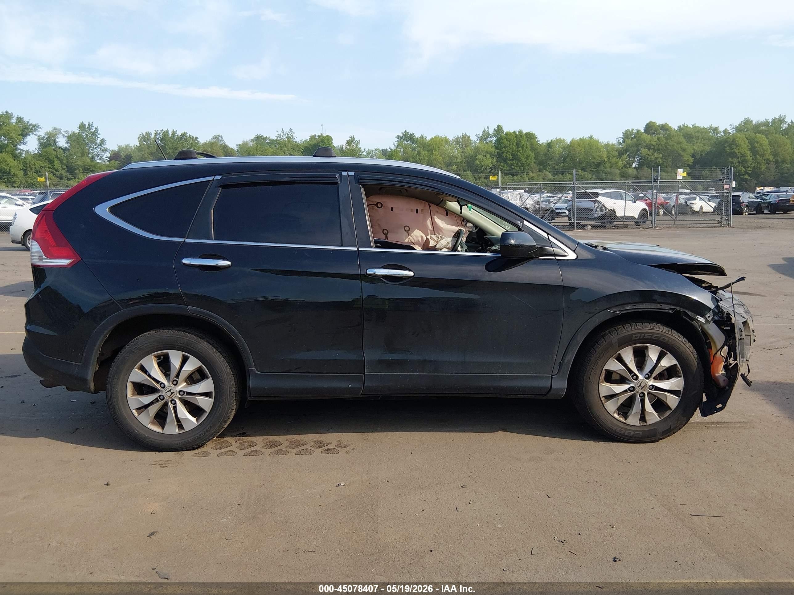 2012 Honda Cr-v Ex-l Black vin: JHLRM4H73CC018289