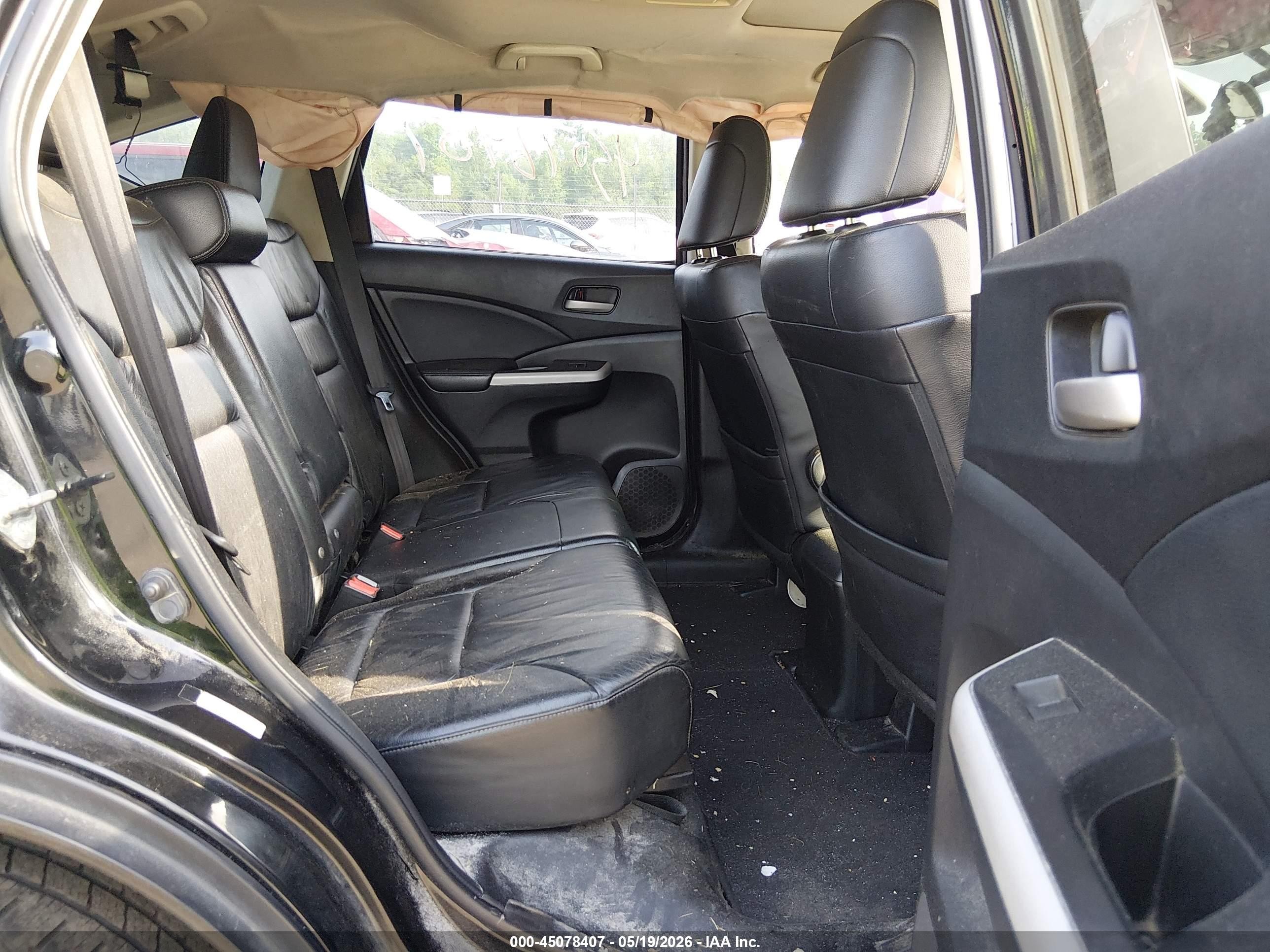 2012 Honda Cr-v Ex-l Black vin: JHLRM4H73CC018289