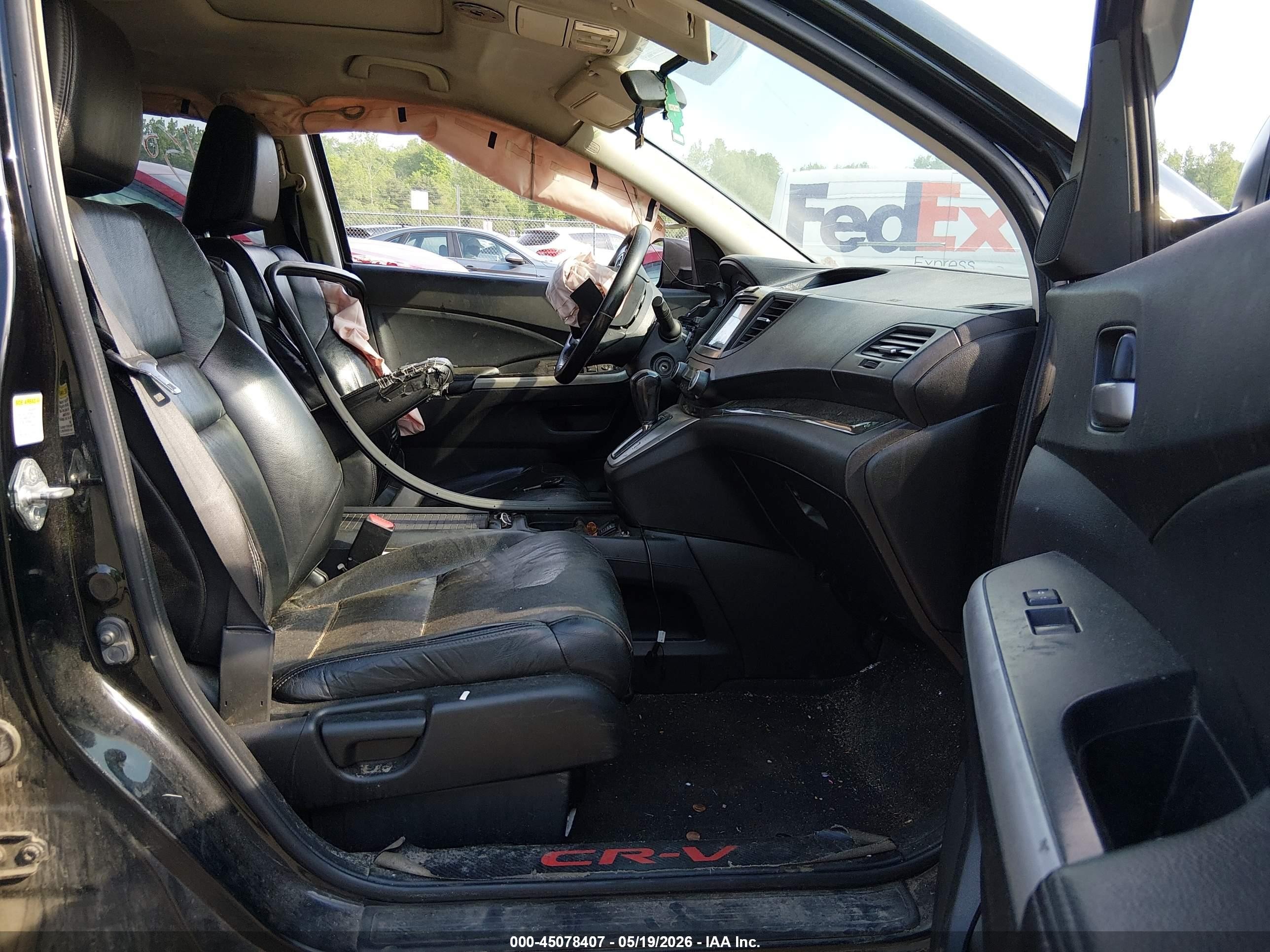 2012 Honda Cr-v Ex-l Black vin: JHLRM4H73CC018289