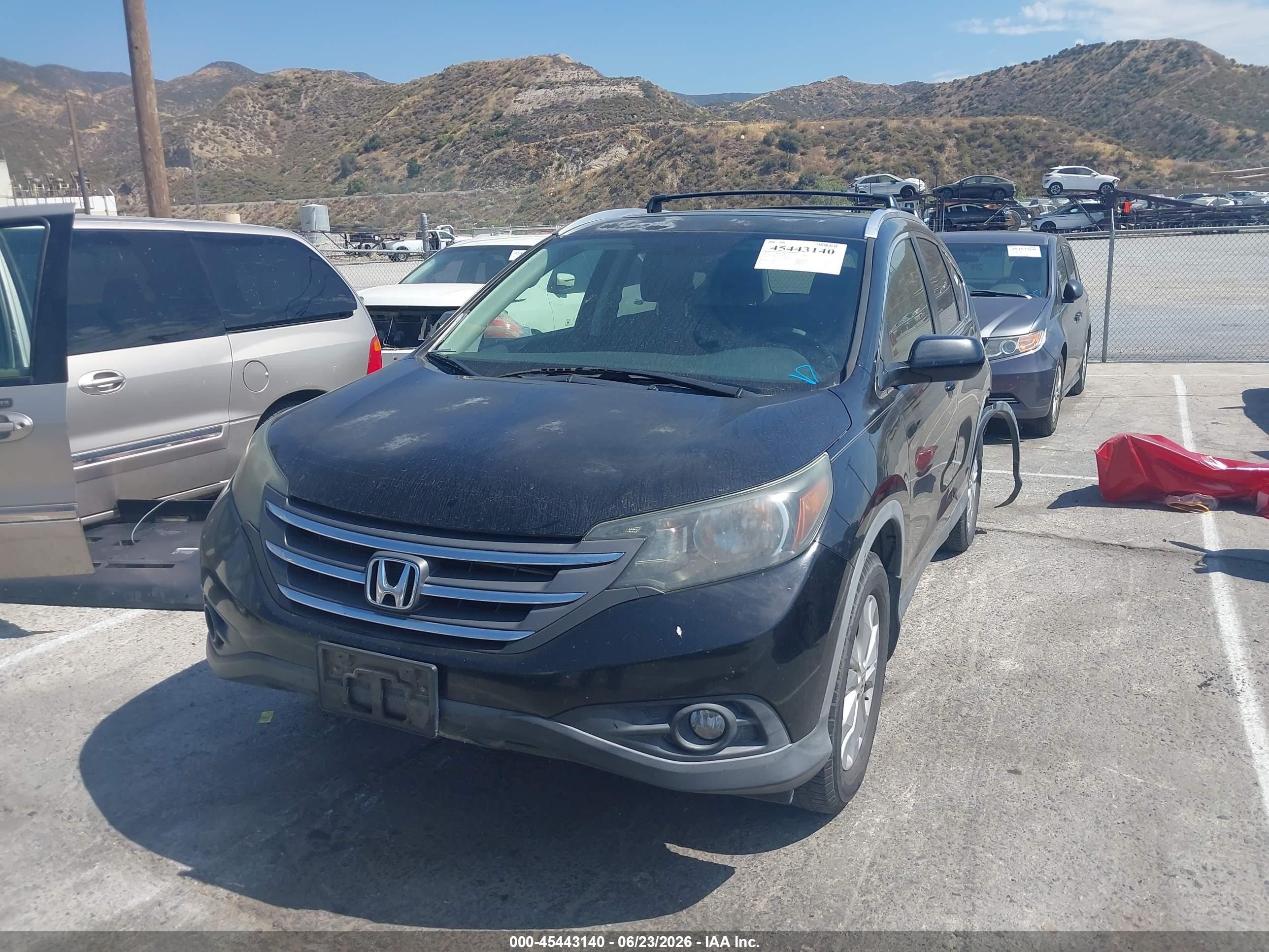 2012 Honda Cr-v Ex-l Black vin: JHLRM4H73CC018342