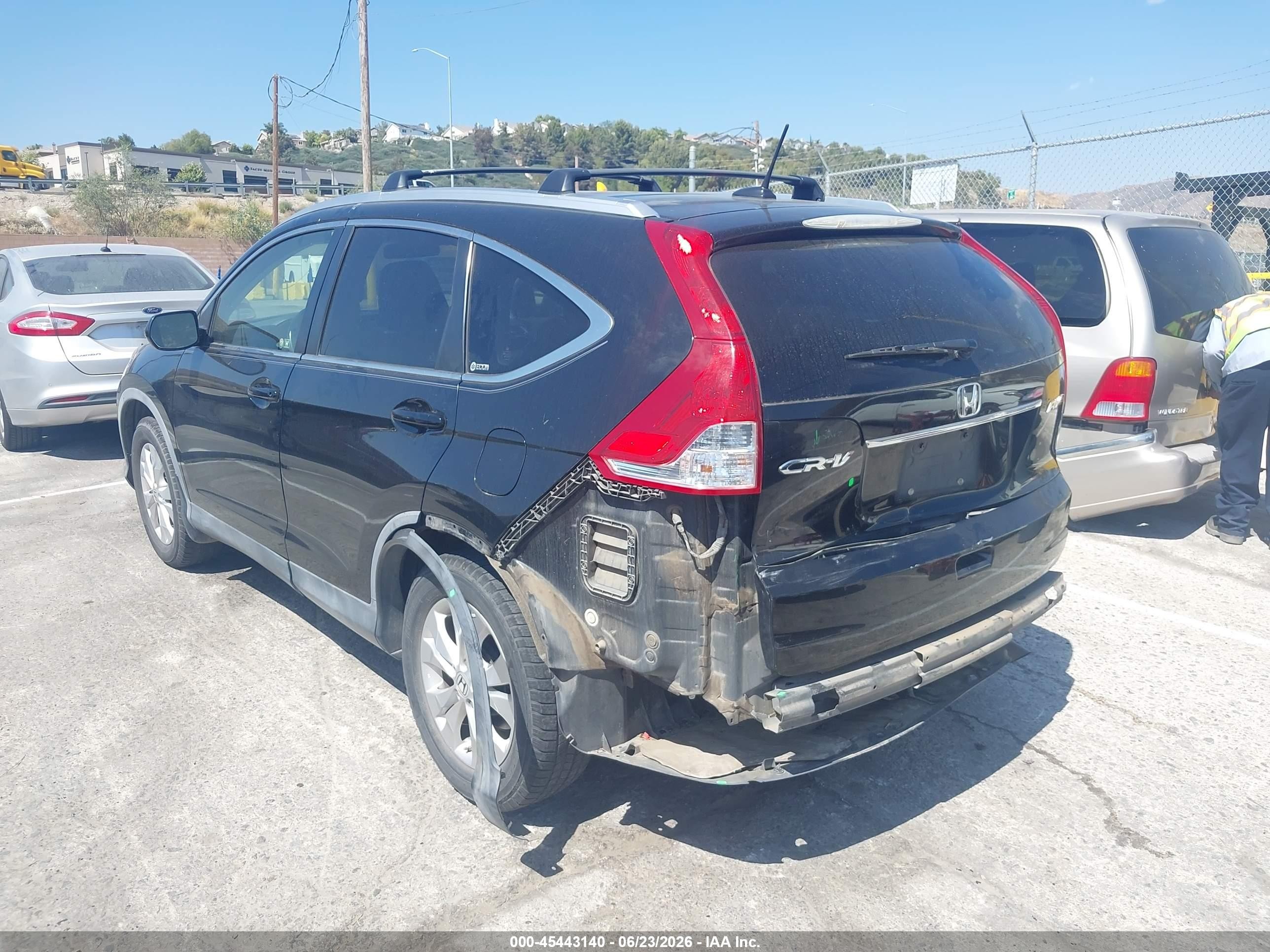 2012 Honda Cr-v Ex-l Black vin: JHLRM4H73CC018342