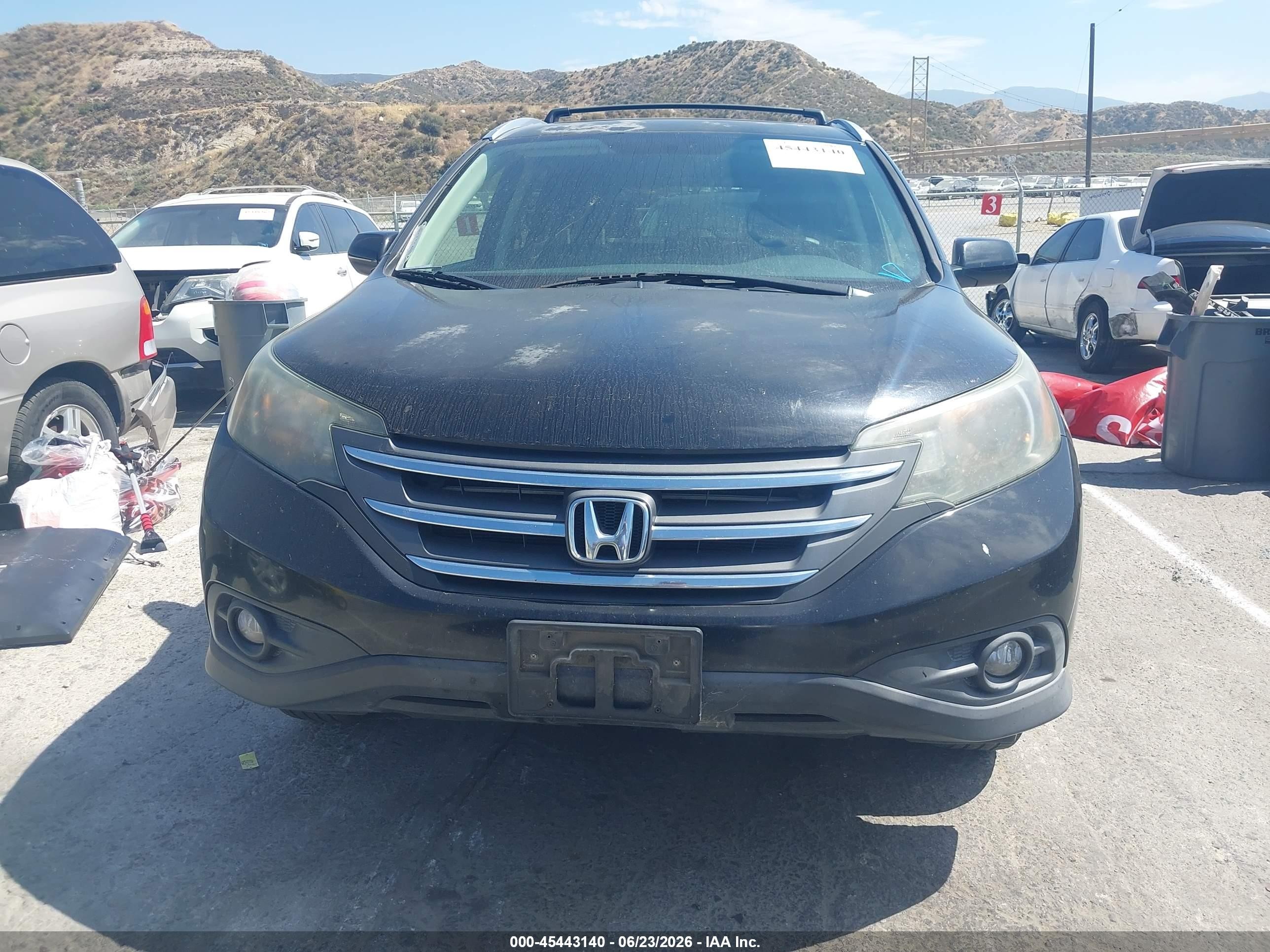 2012 Honda Cr-v Ex-l Black vin: JHLRM4H73CC018342