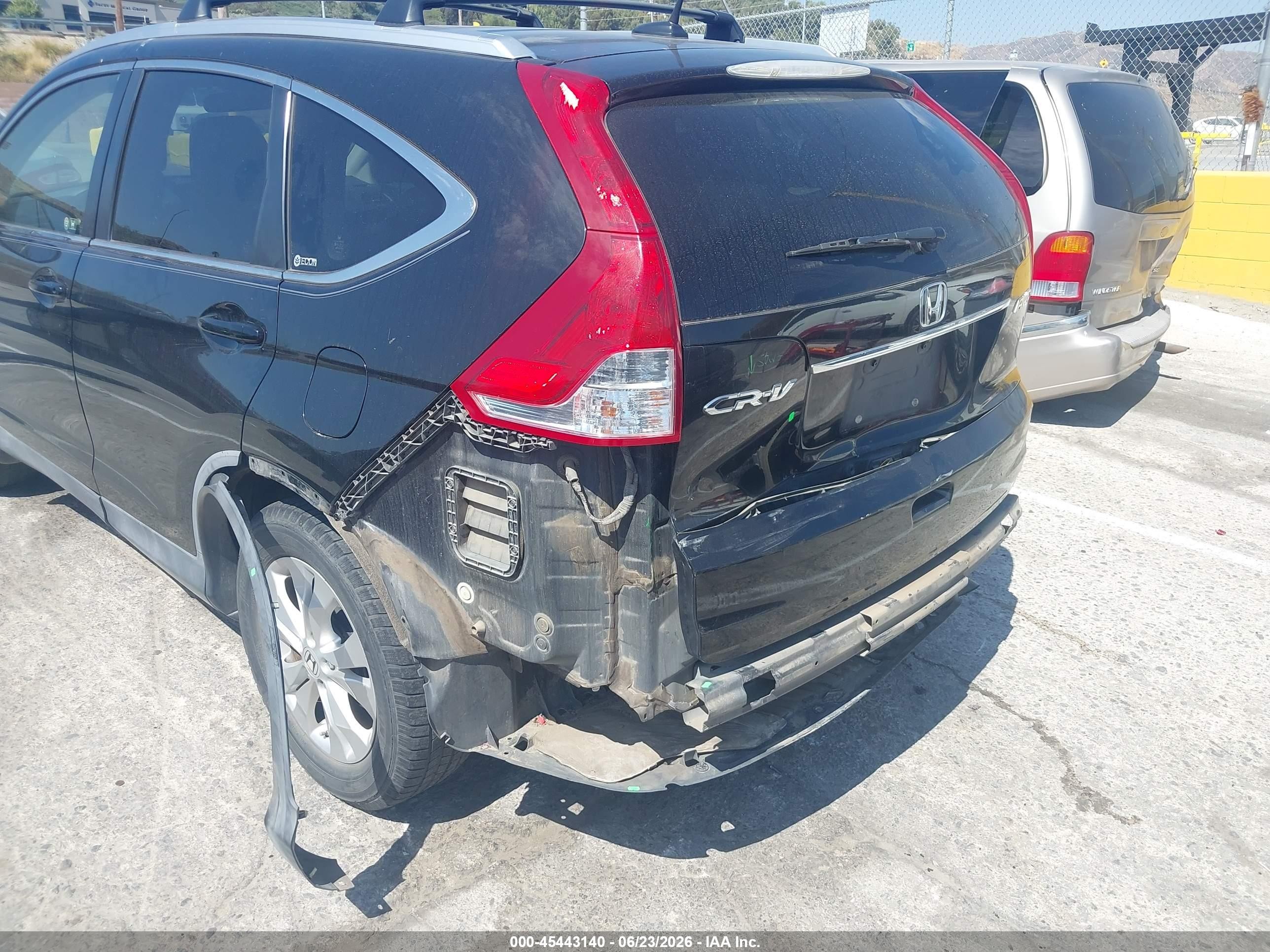 2012 Honda Cr-v Ex-l Black vin: JHLRM4H73CC018342