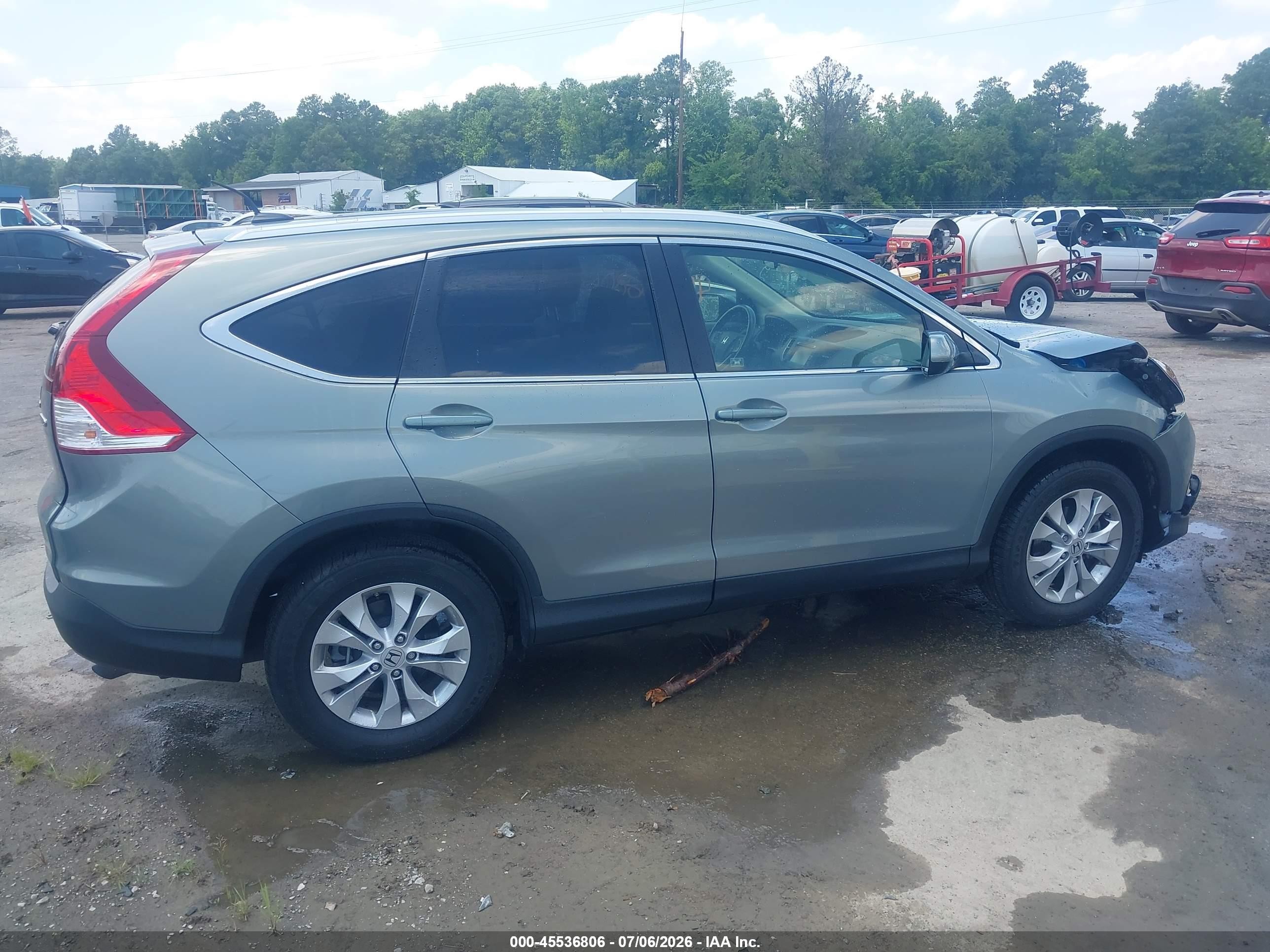 2012 Honda Cr-v Ex-l Light Blue vin: JHLRM4H73CC020365
