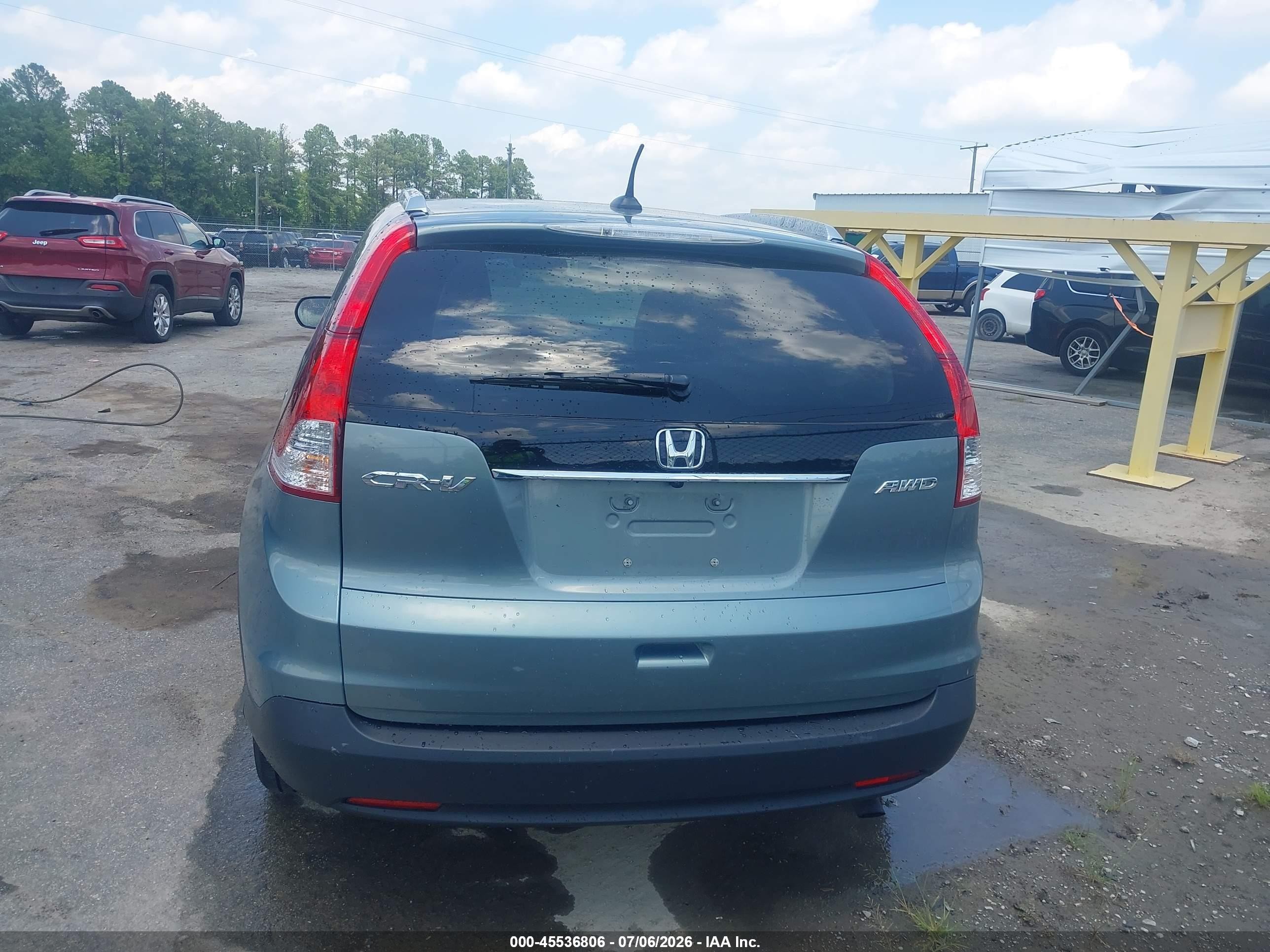 2012 Honda Cr-v Ex-l Light Blue vin: JHLRM4H73CC020365