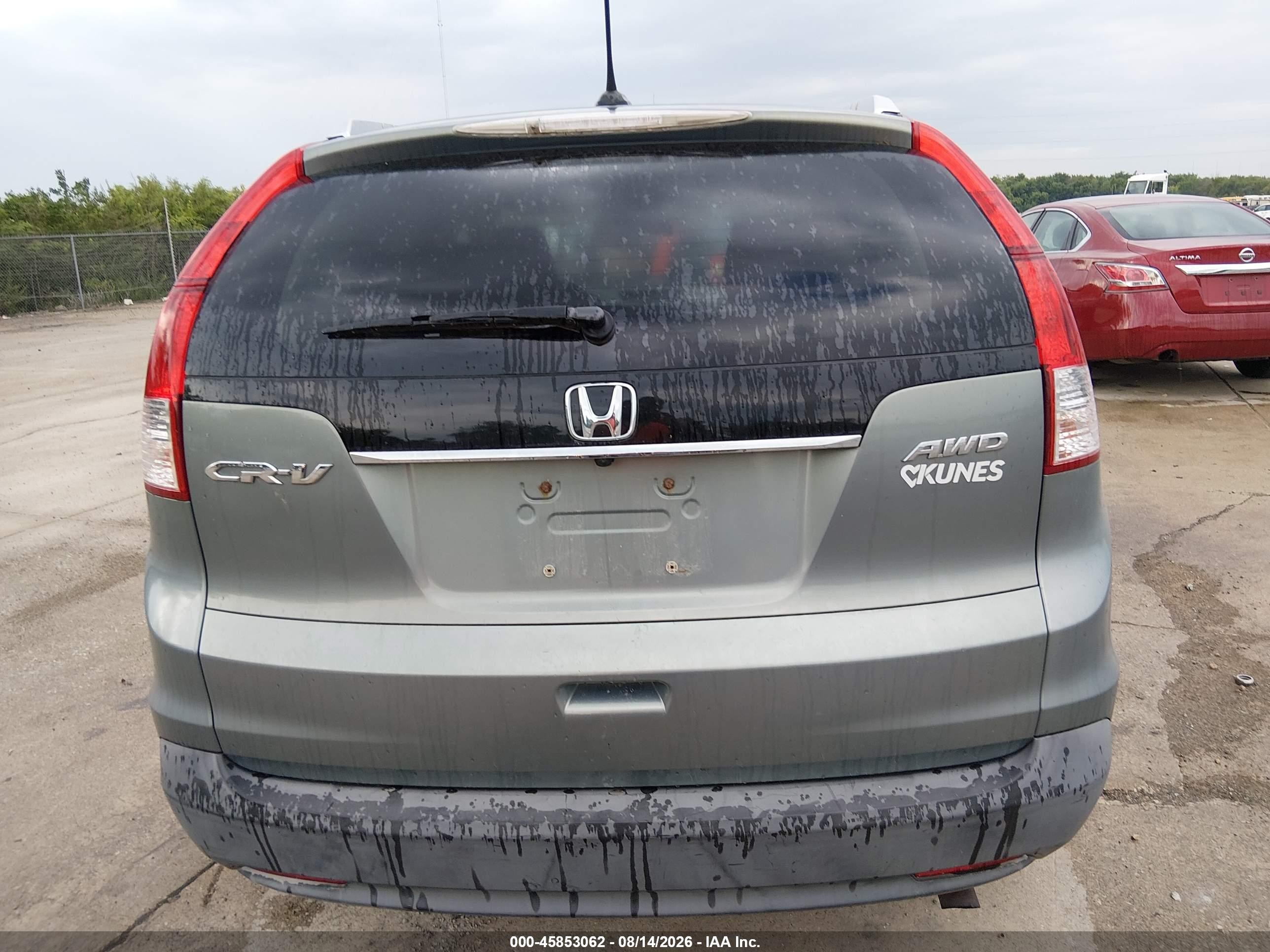 2012 Honda Cr-v Exl Gray vin: JHLRM4H73CC027249