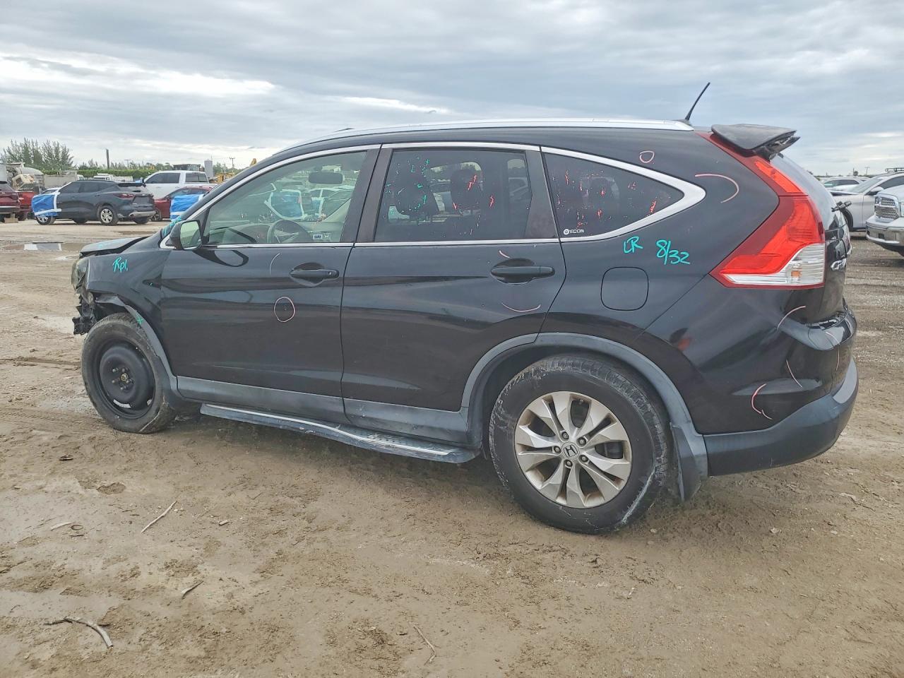 2012 Honda Cr-v Exl Black vin: JHLRM4H73CC028563