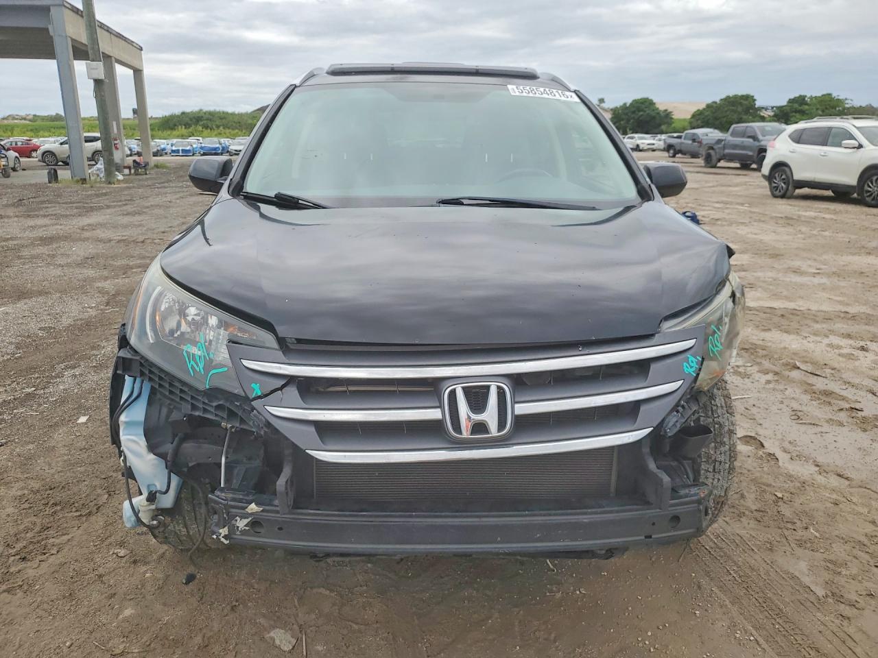 2012 Honda Cr-v Exl Black vin: JHLRM4H73CC028563