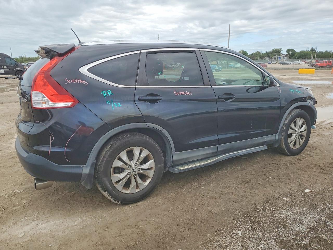 2012 Honda Cr-v Exl Black vin: JHLRM4H73CC028563