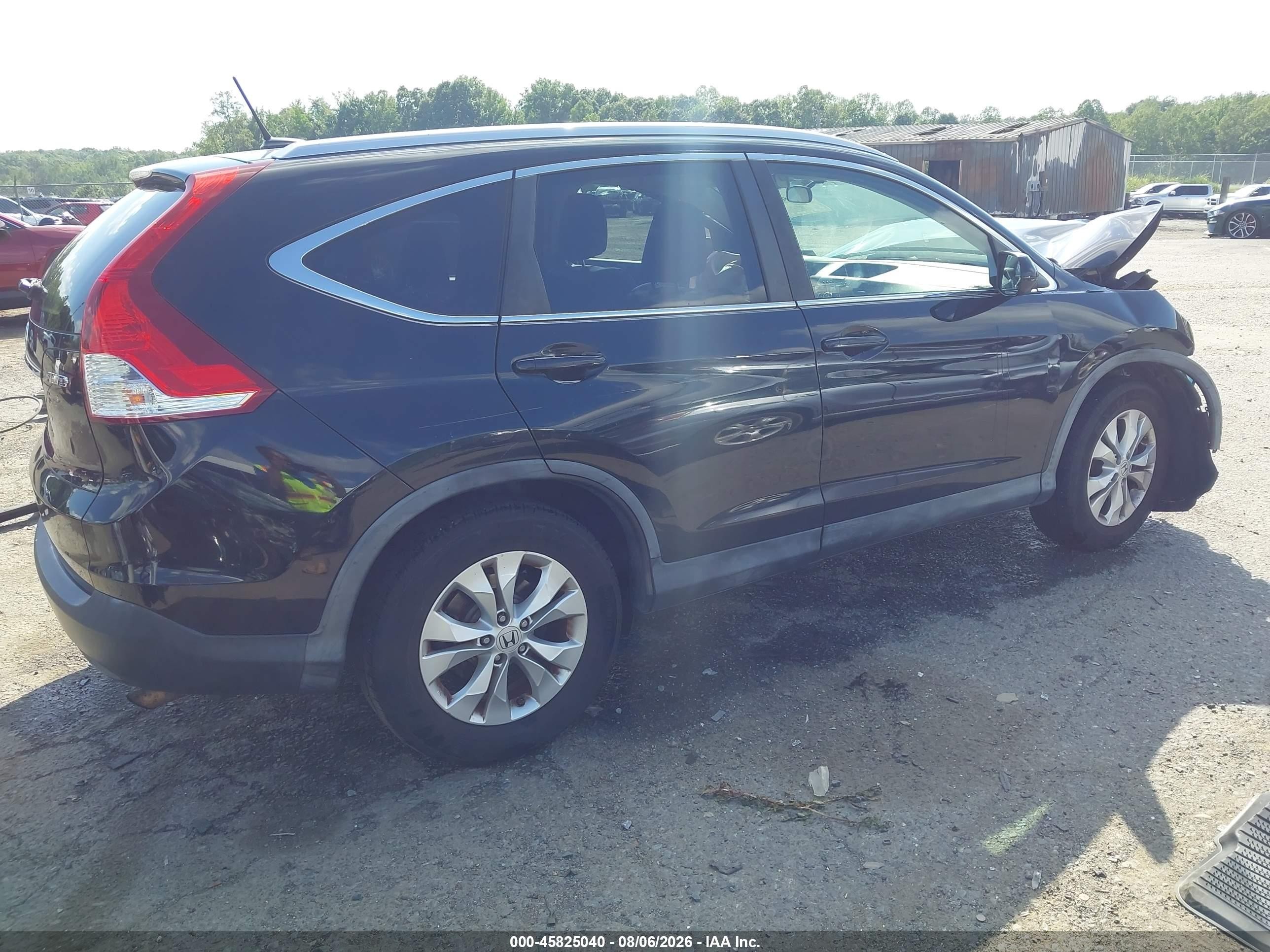2012 Honda Cr-v Ex-l Черный vin: JHLRM4H74CC004630