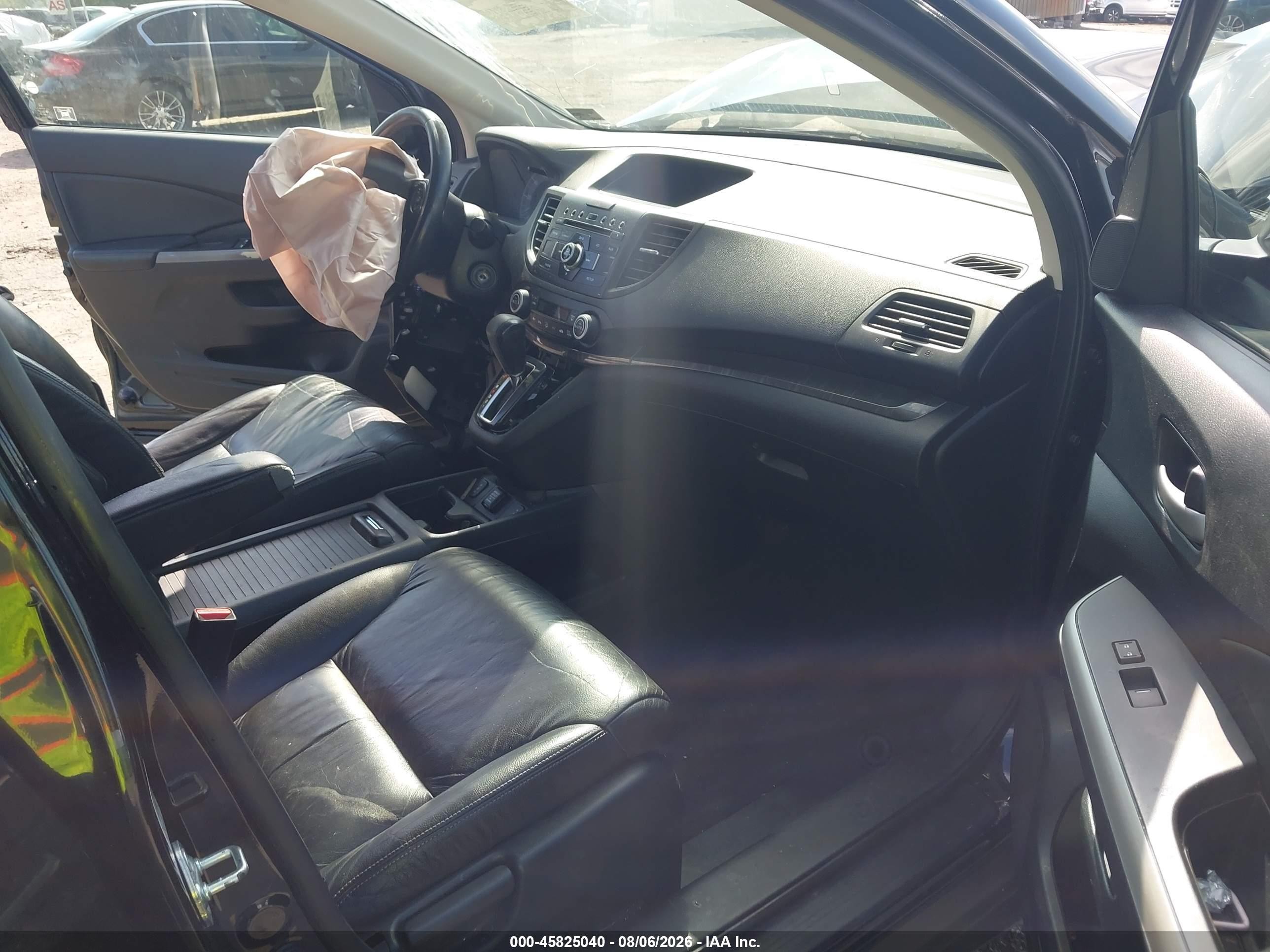 2012 Honda Cr-v Ex-l Черный vin: JHLRM4H74CC004630