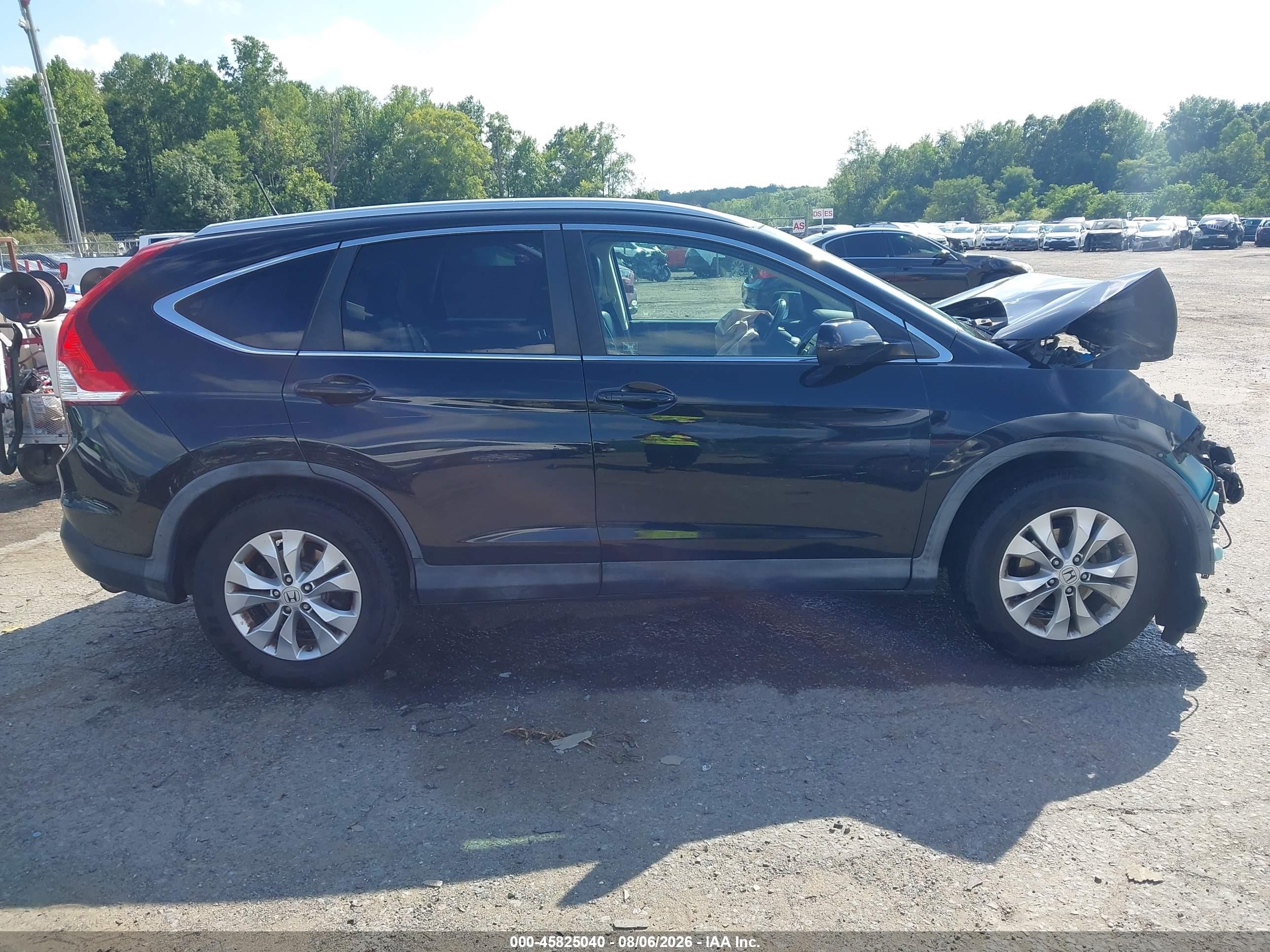 2012 Honda Cr-v Ex-l Черный vin: JHLRM4H74CC004630