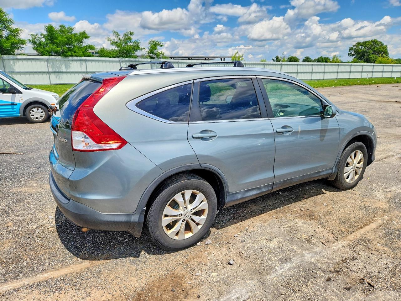 2012 Honda Cr-v Exl Teal vin: JHLRM4H74CC005664
