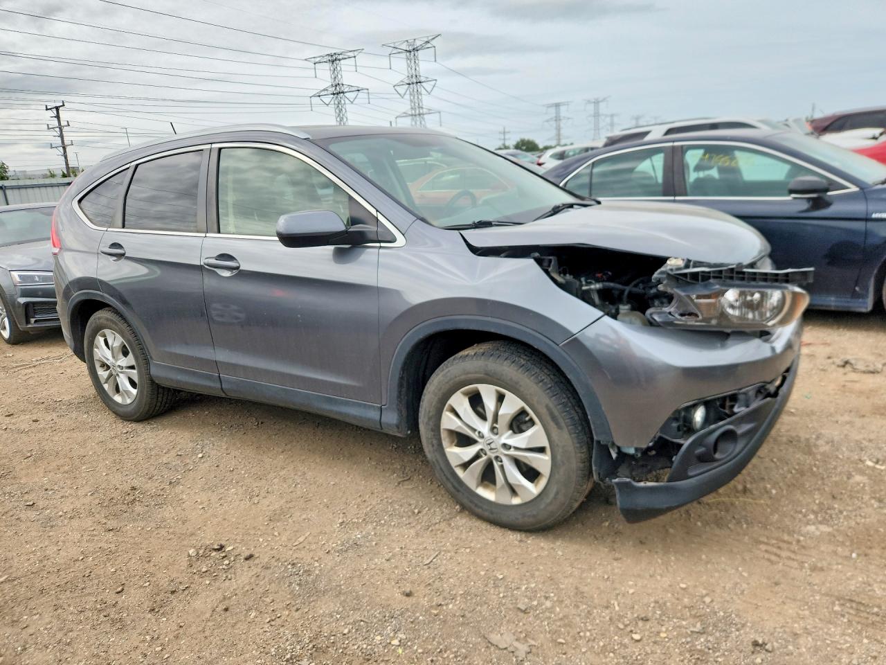 2012 Honda Cr-v Exl Gray vin: JHLRM4H74CC006359