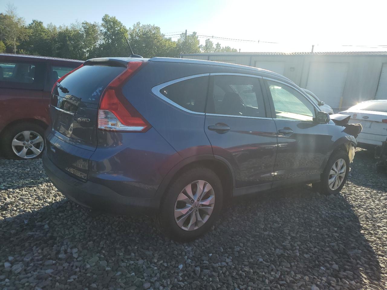 2012 Hond Crv Exl Blue vin: JHLRM4H74CC006975