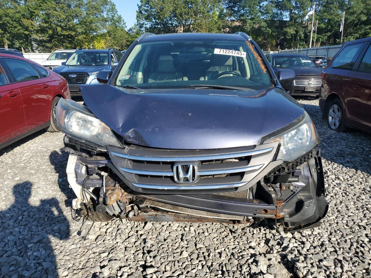 2012 Hond Crv Exl Blue vin: JHLRM4H74CC006975