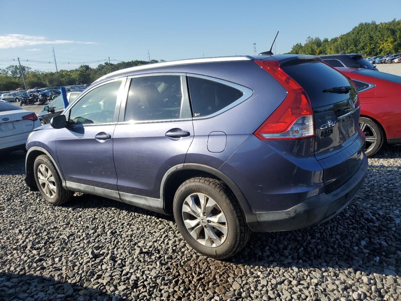 2012 Hond Crv Exl Blue vin: JHLRM4H74CC006975