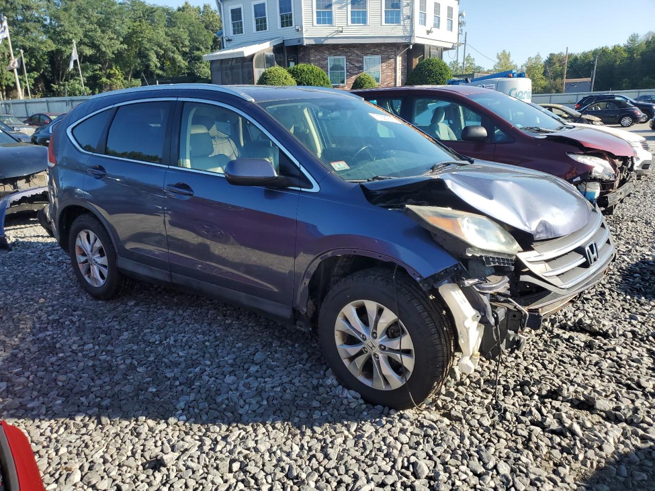 2012 Hond Crv Exl Blue vin: JHLRM4H74CC006975
