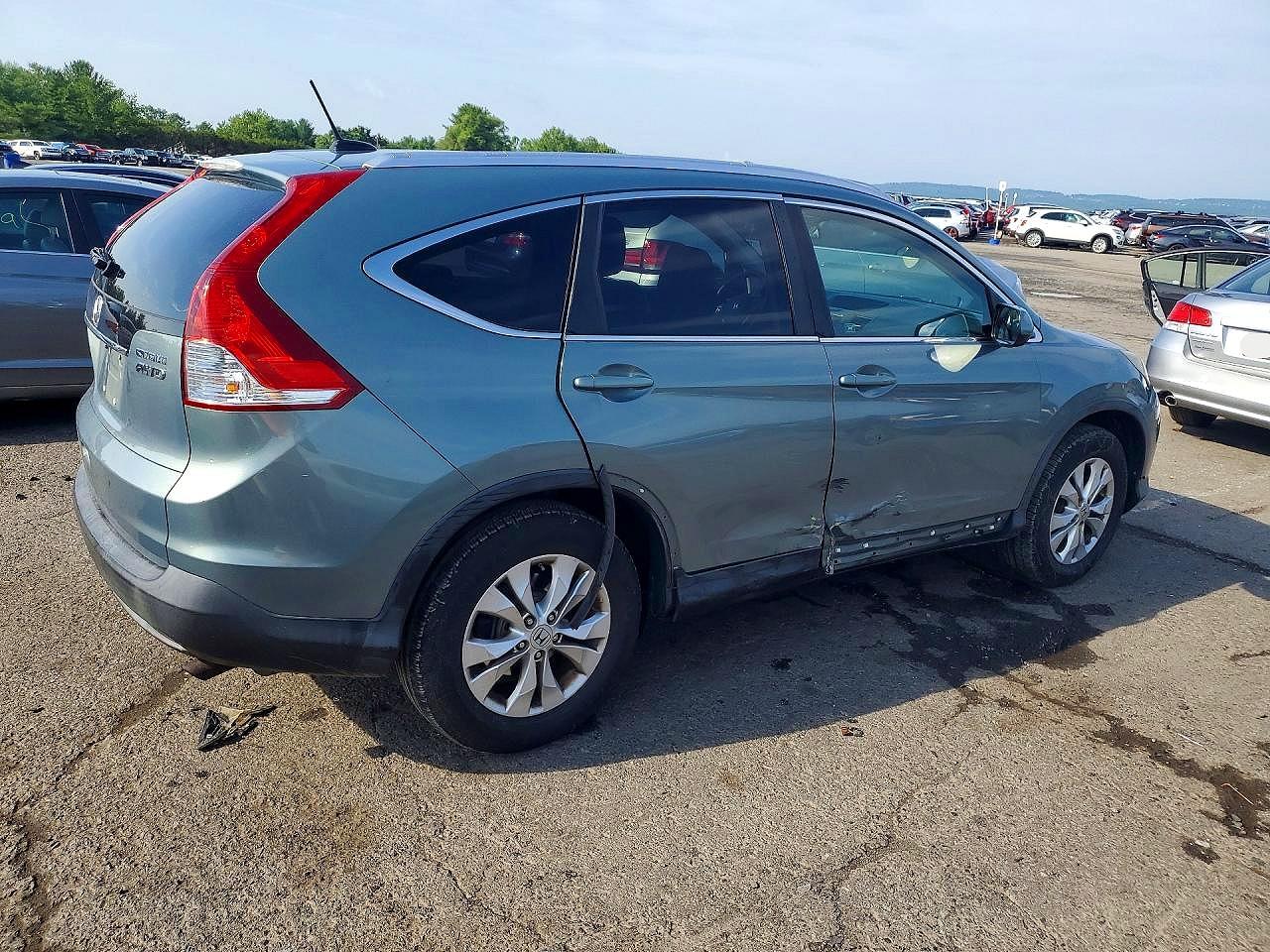 2012 Honda Cr-v Exl Green vin: JHLRM4H74CC007530